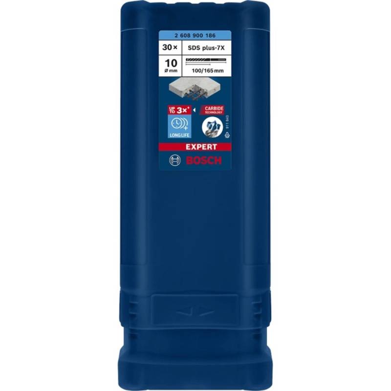Expert Hammerbohrer SDS-plus-7X, Ø 10mm, 30 Stück von Bosch
