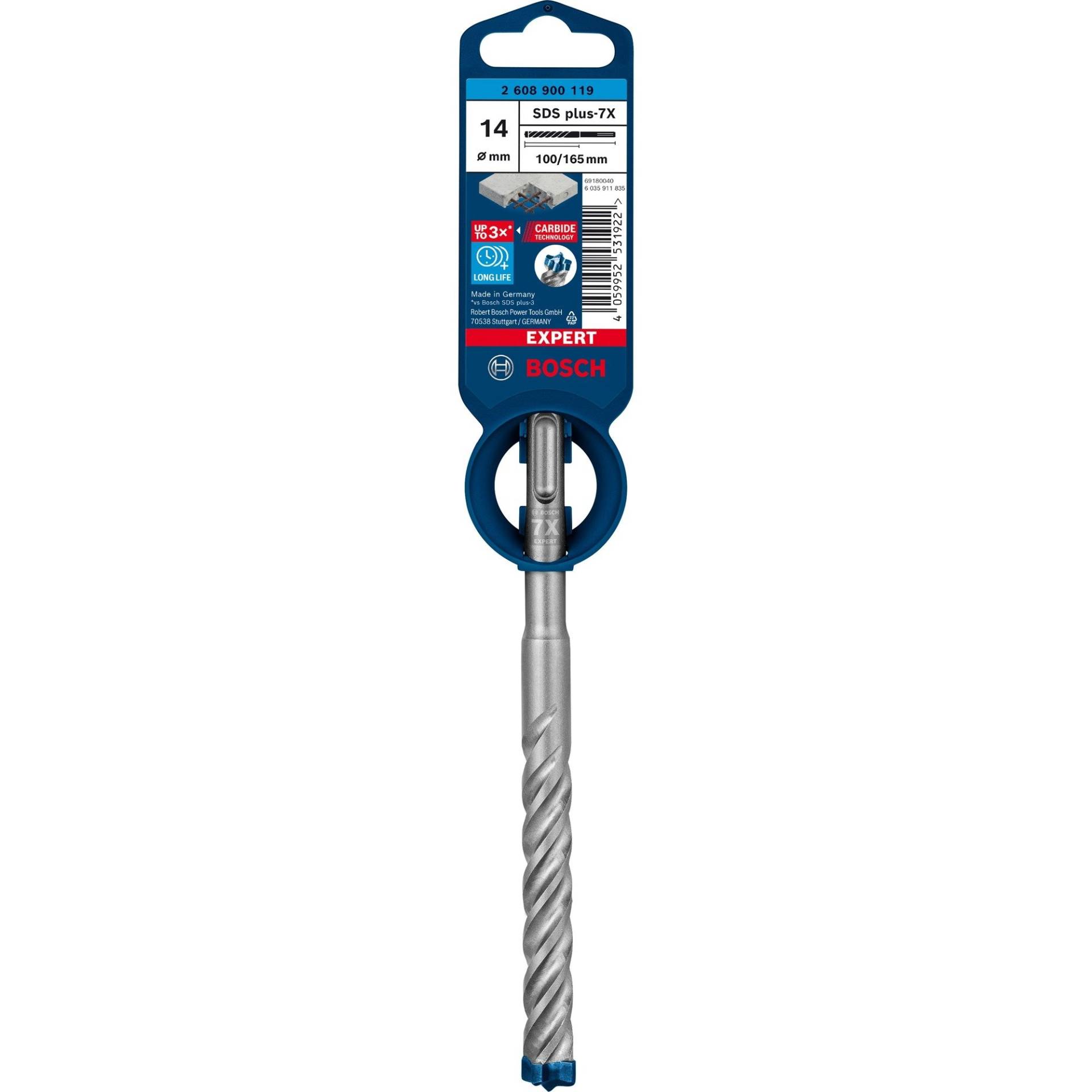 Expert Hammerbohrer SDS-plus-7X, Ø 14mm Expert Hammerbohrer SDS-plus-7X, Ø 14mm von Bosch