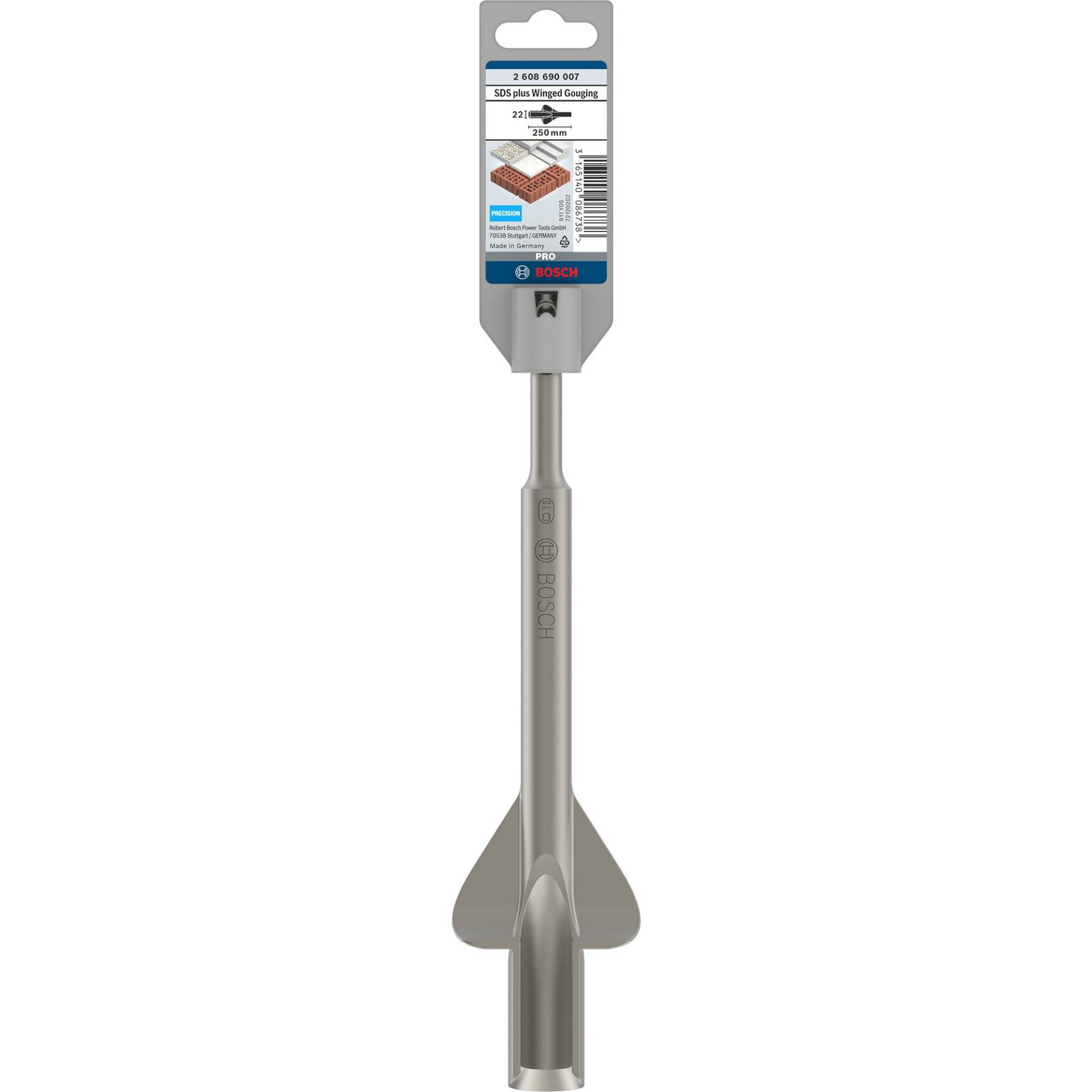 Flügel-/ Kanalmeißel SDS-plus, 22mm x 250mm Flügel-/ Kanalmeißel SDS-plus, 22mm x 250mm von Bosch