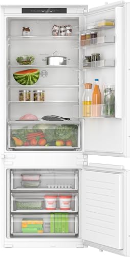 Bosch KBN96NSE0, Serie 2, Smarte Einbau-Kühl-Gefrier-Kombination, 194 x 71 cm Nische, 185 L Kühlen + 98 L Gefrieren, Made in Germany, NoFrost, VitaFresh XXL für längere Frische, sehr Leise, Weiß Bosch KBN96NSE0, Serie 2, Smarte Einbau-Kühl-Gefrier-Kombination, 194 x 71 cm Nische, 185 L Kühlen + 98 L Gefrieren, Made in Germany, NoFrost, VitaFresh XXL für längere Frische, sehr Leise, Weiß von Bosch