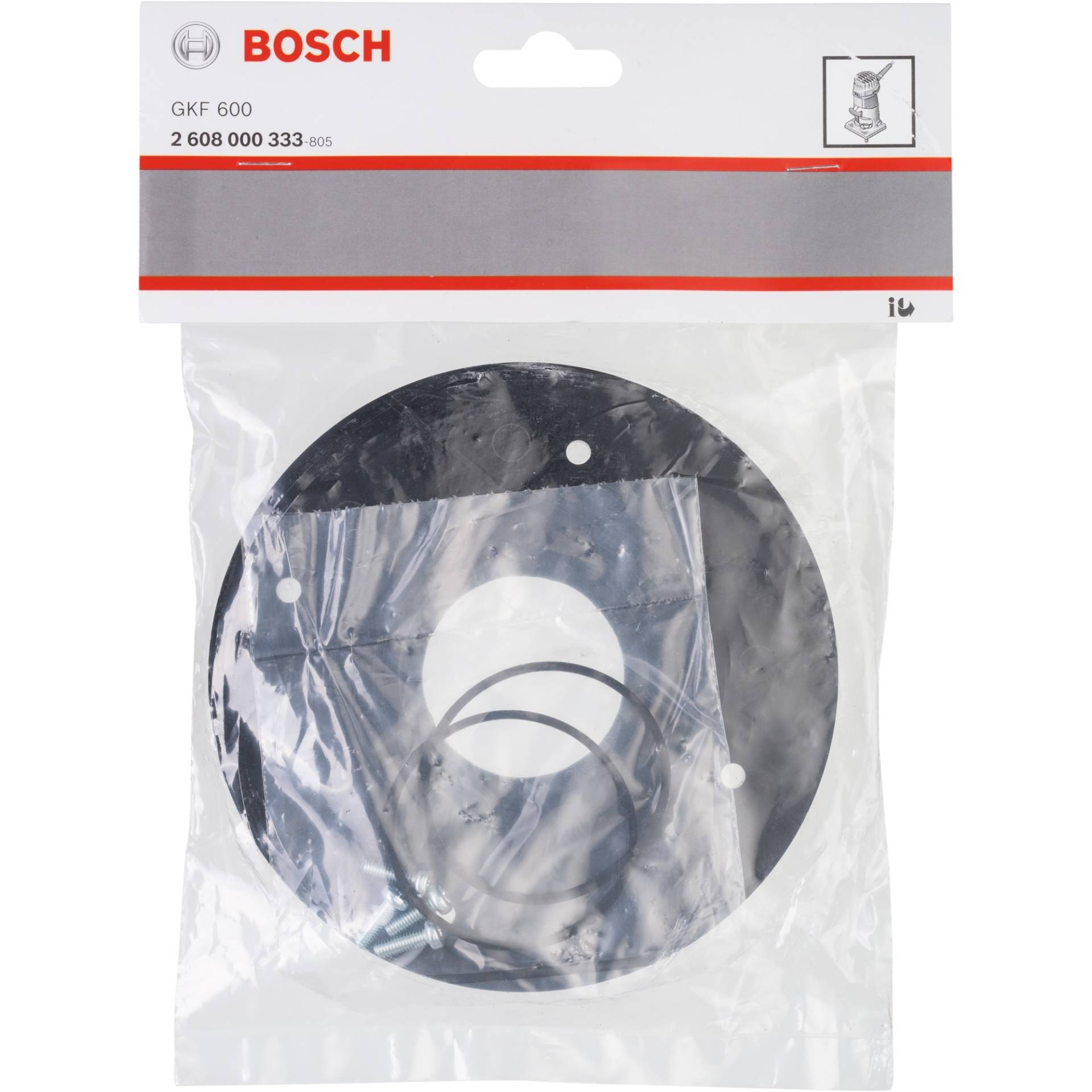 Grundplatte rund, für Kantenfräse GKF 600, Aufsatz von Bosch