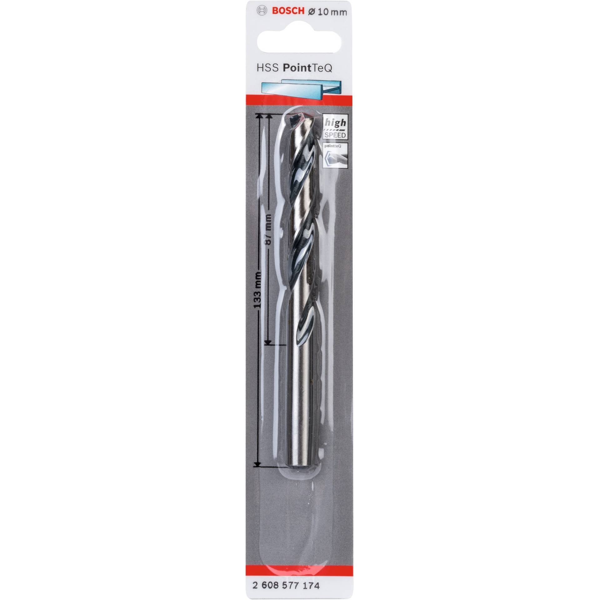HSS-Spiralbohrer PointTeQ, Ø 10mm HSS-Spiralbohrer PointTeQ, Ø 10mm von Bosch