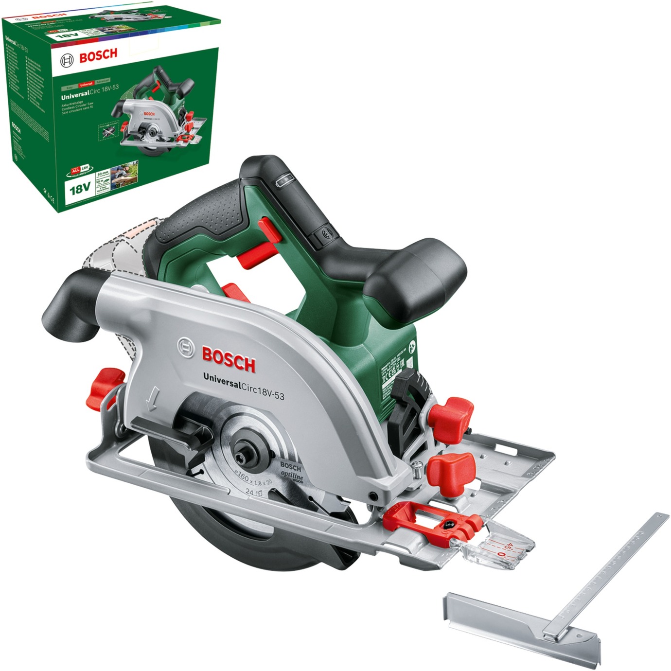 Handkreissäge UniversalCirc 18V-53 solo, 18Volt Handkreissäge UniversalCirc 18V-53 solo, 18Volt von Bosch