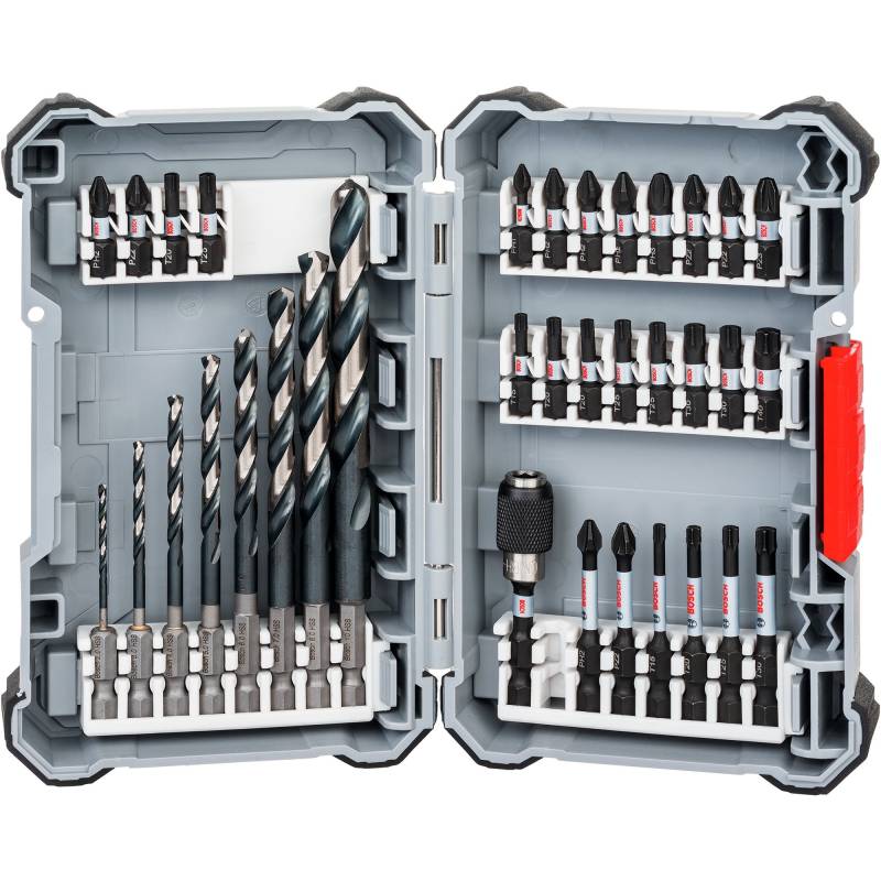 Impact Control-Schrauberbit-Set m. HSS-Bohrern, 1/4", 35-teilig, Bohrer- & Bit-Satz von Bosch