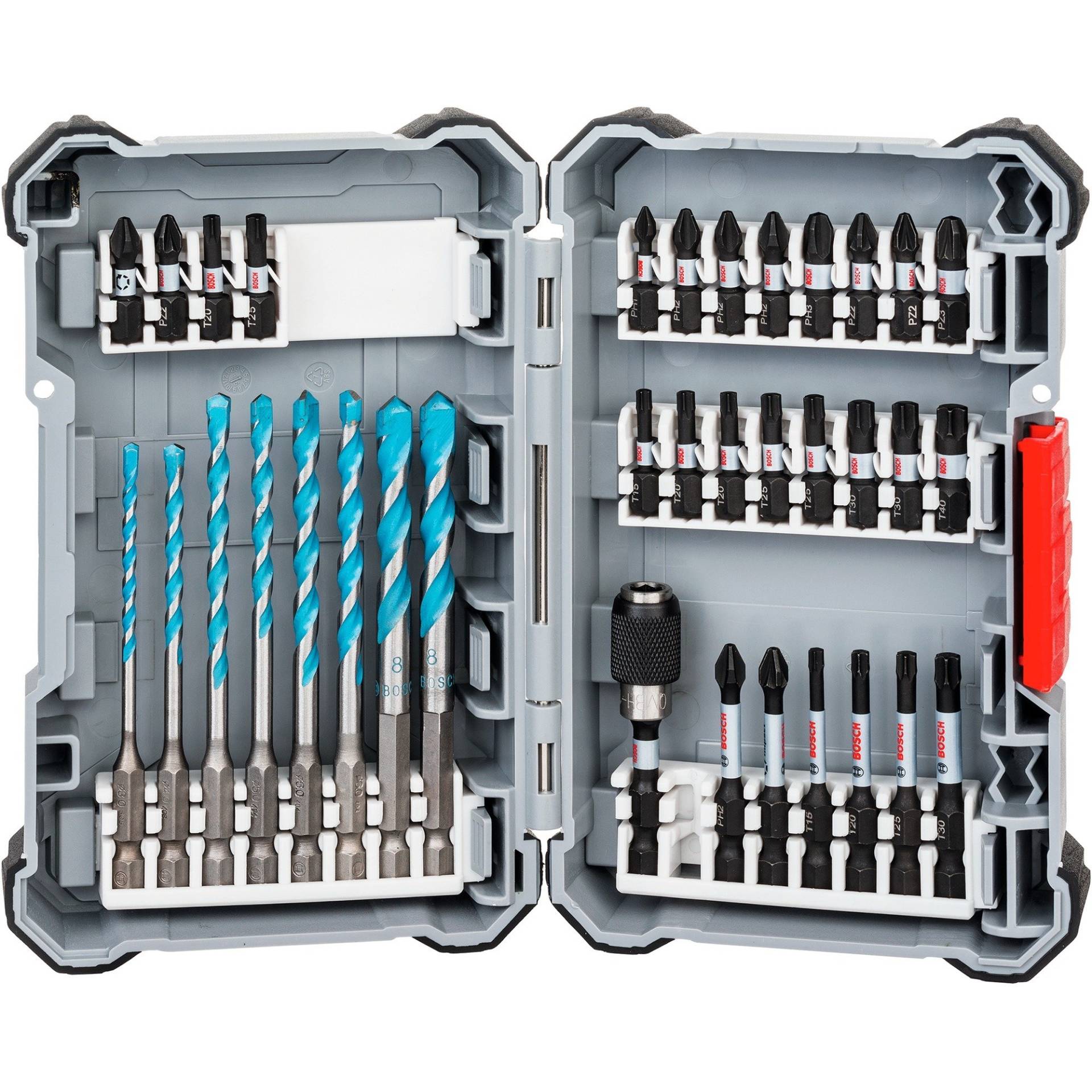 Impact Control-Schrauberbit-Set m. Mehrzweckbohrern, 1/4", 35-teilig, Bohrer- & Bit-Satz von Bosch