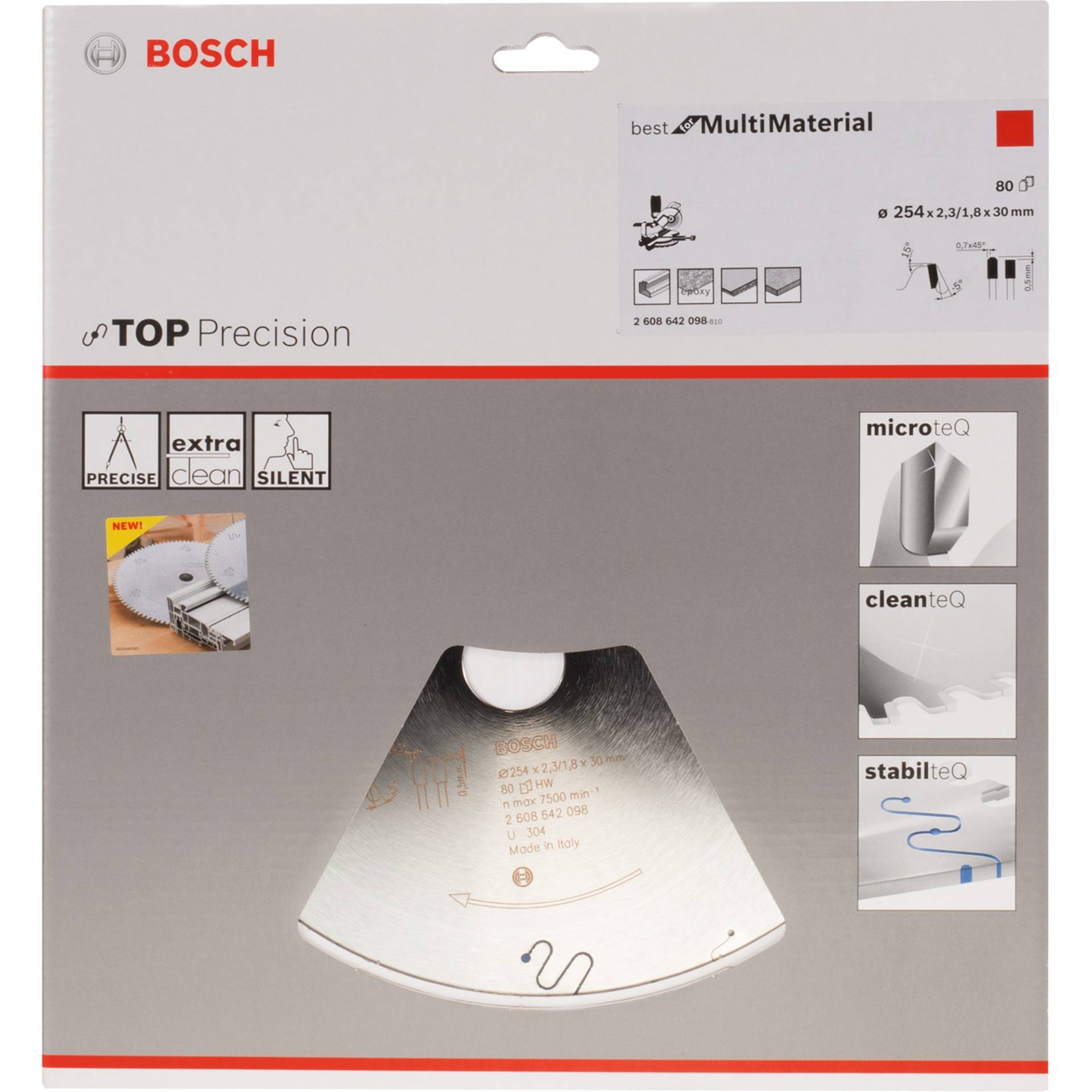 Kreissägeblatt Best for Multi Material, Ø 254mm, 80Z von Bosch