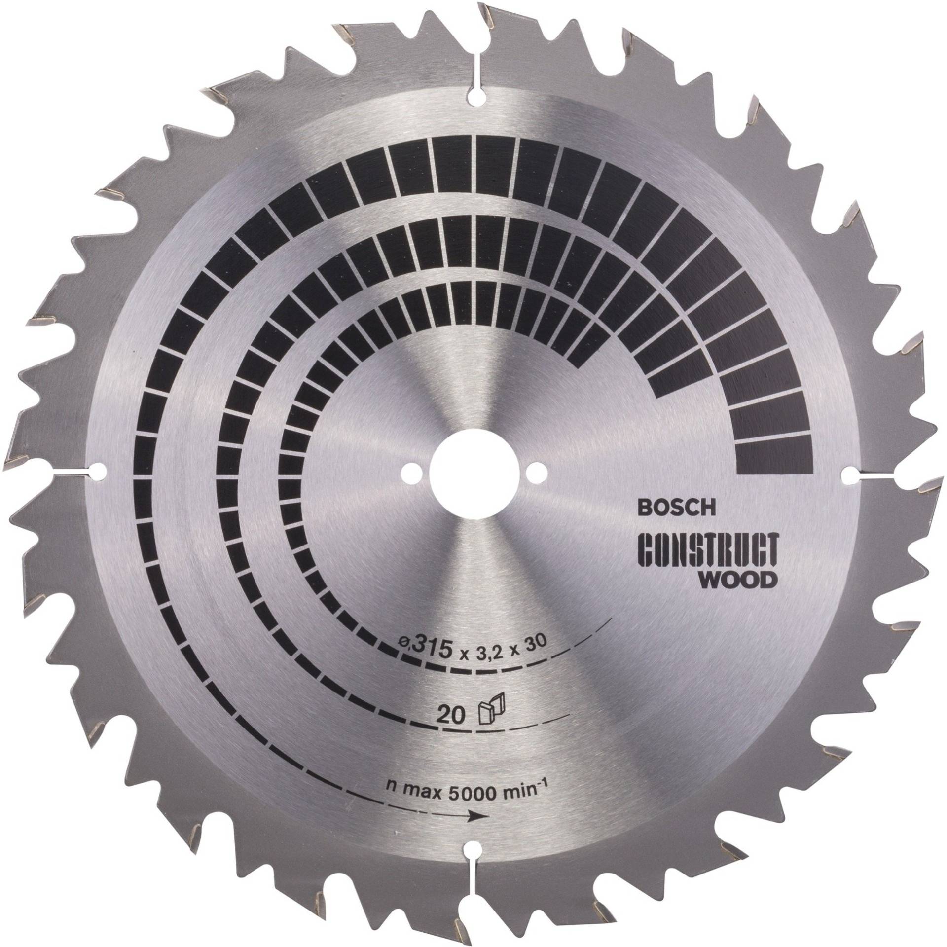 Kreissägeblatt Construct Wood, Ø 315mm, 20Z von Bosch