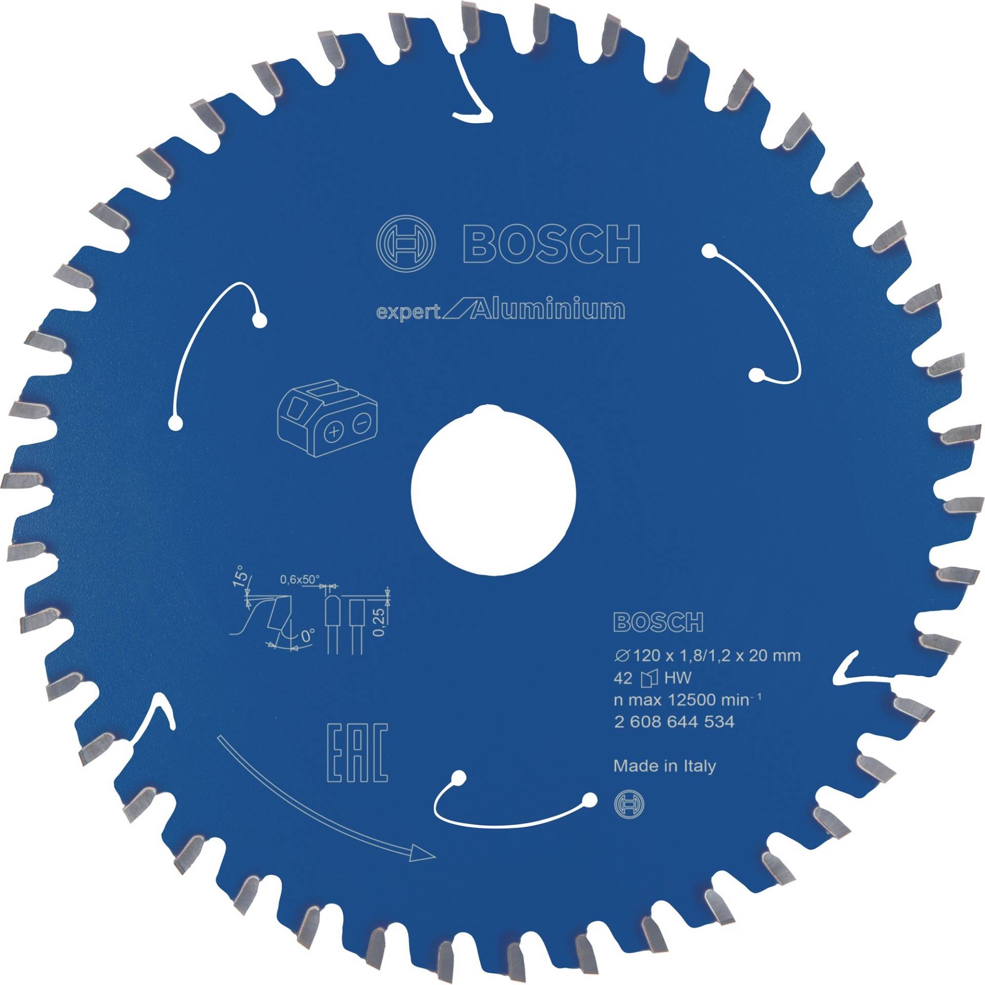 Kreissägeblatt Expert for Aluminium, Ø 120mm, 42Z Kreissägeblatt Expert for Aluminium, Ø 120mm, 42Z von Bosch