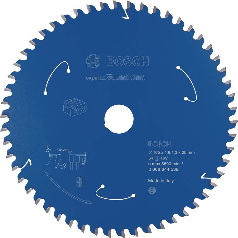 Kreissägeblatt Expert for Aluminium, Ø 165mm, 54Z von Bosch