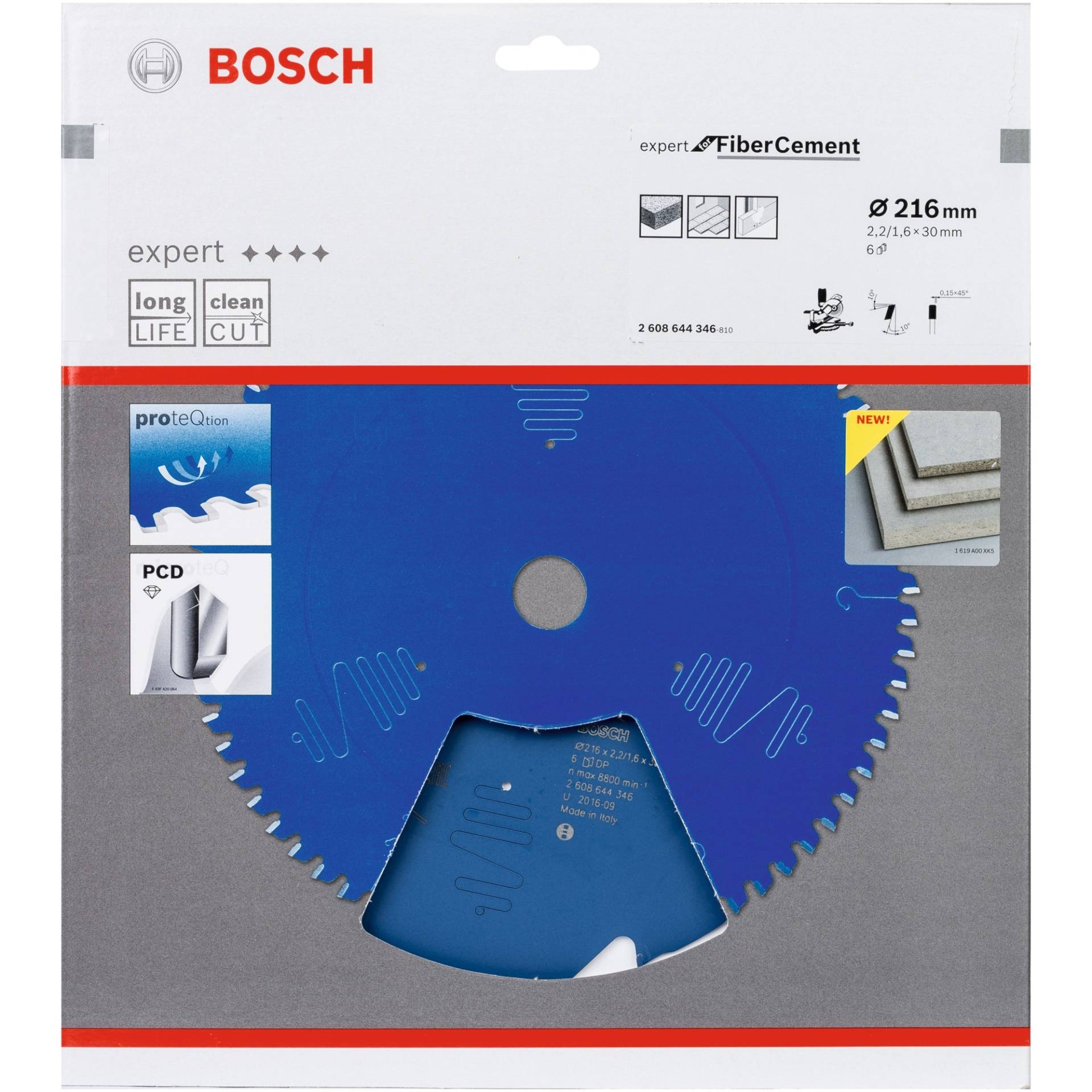 Kreissägeblatt Expert for Fibre Cement, Ø 165mm, 4Z von Bosch