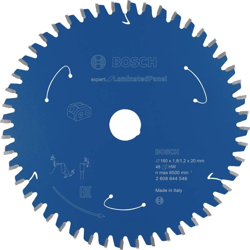 Kreissägeblatt Expert for Laminated Panel, Ø 160mm, 48Z von Bosch
