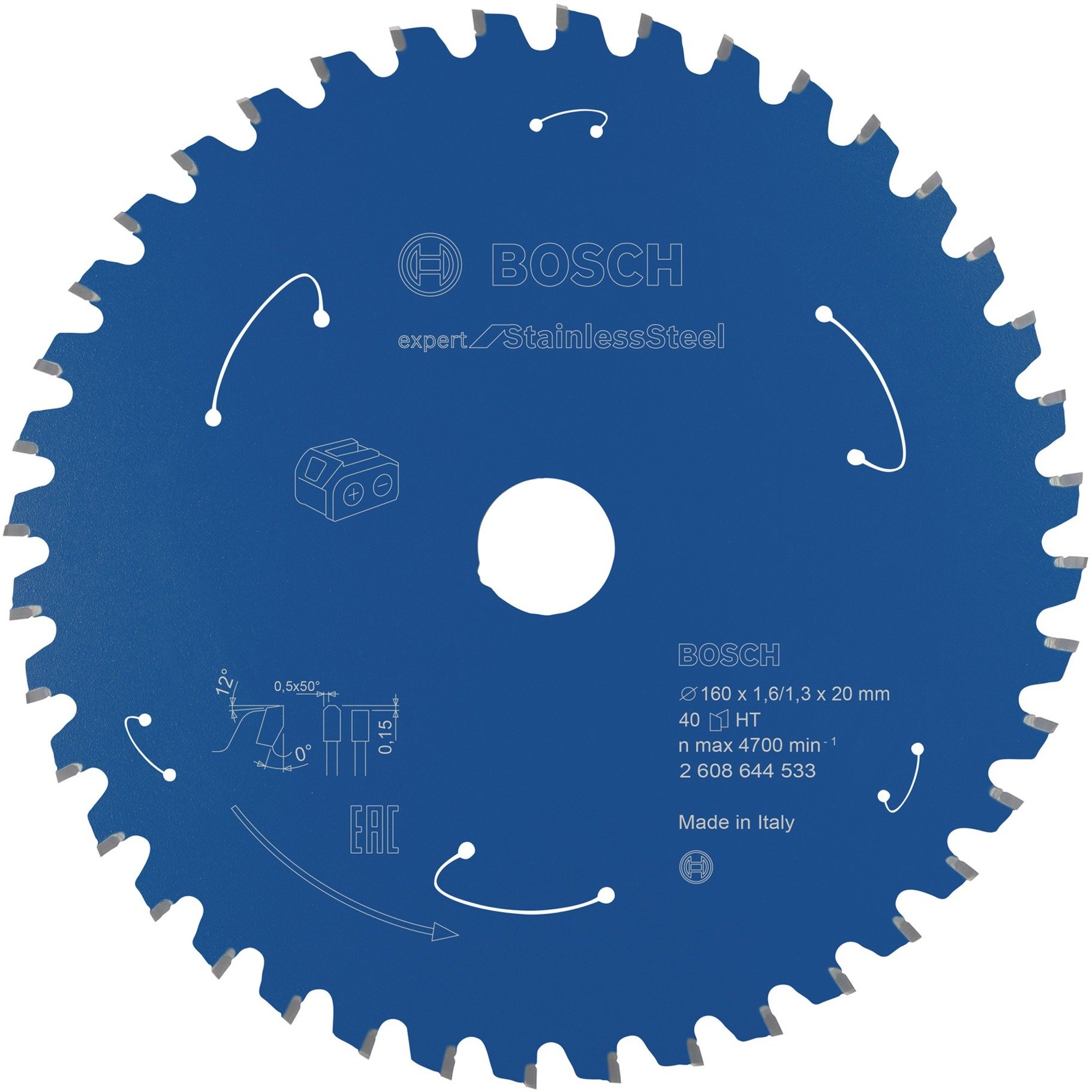Kreissägeblatt Expert for Stainless Steel, Ø 160mm, 40Z Kreissägeblatt Expert for Stainless Steel, Ø 160mm, 40Z von Bosch
