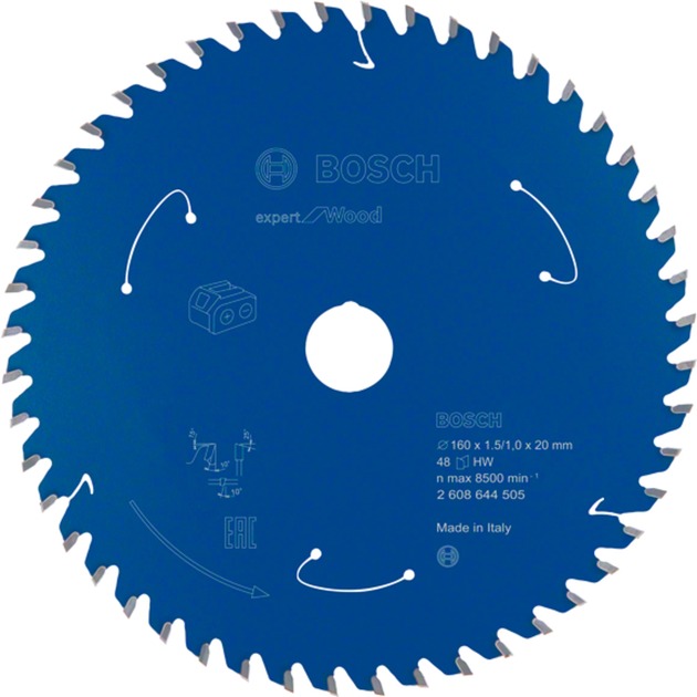 Kreissägeblatt Expert for Wood, Ø 160mm, 24Z Kreissägeblatt Expert for Wood, Ø 160mm, 24Z von Bosch