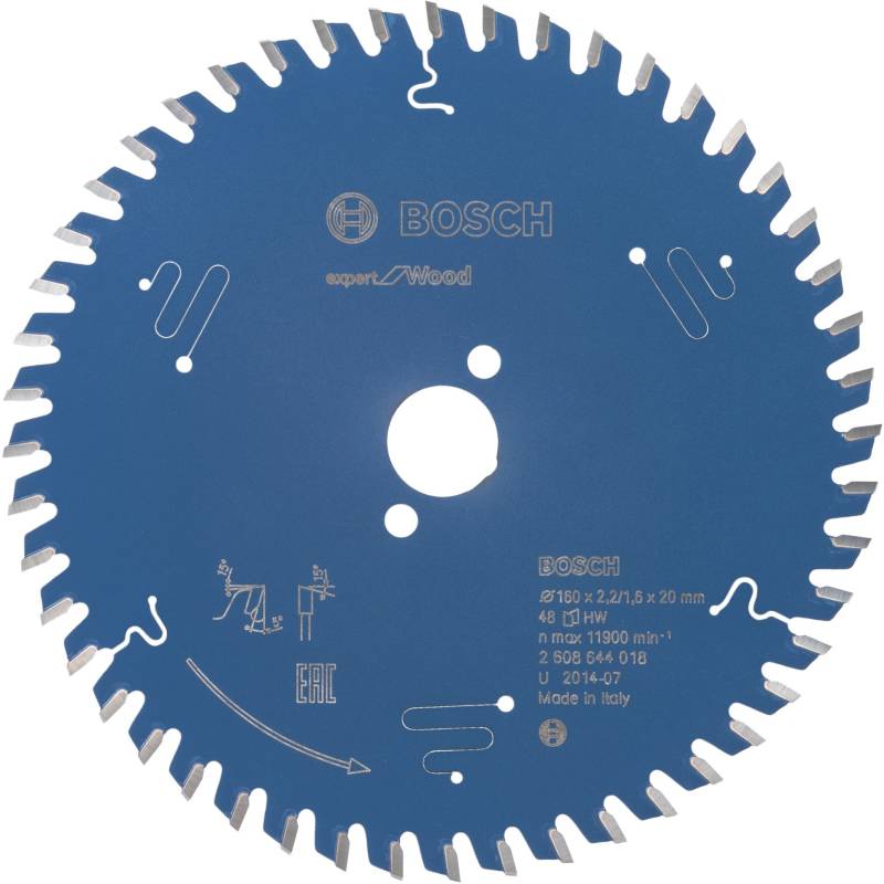 Kreissägeblatt Expert for Wood, Ø 160mm, 48Z von Bosch
