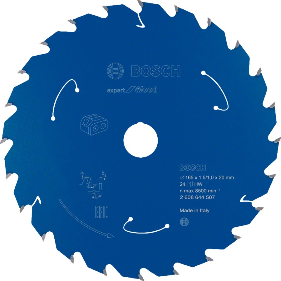 Kreissägeblatt Expert for Wood, Ø 165mm, 24Z Kreissägeblatt Expert for Wood, Ø 165mm, 24Z von Bosch