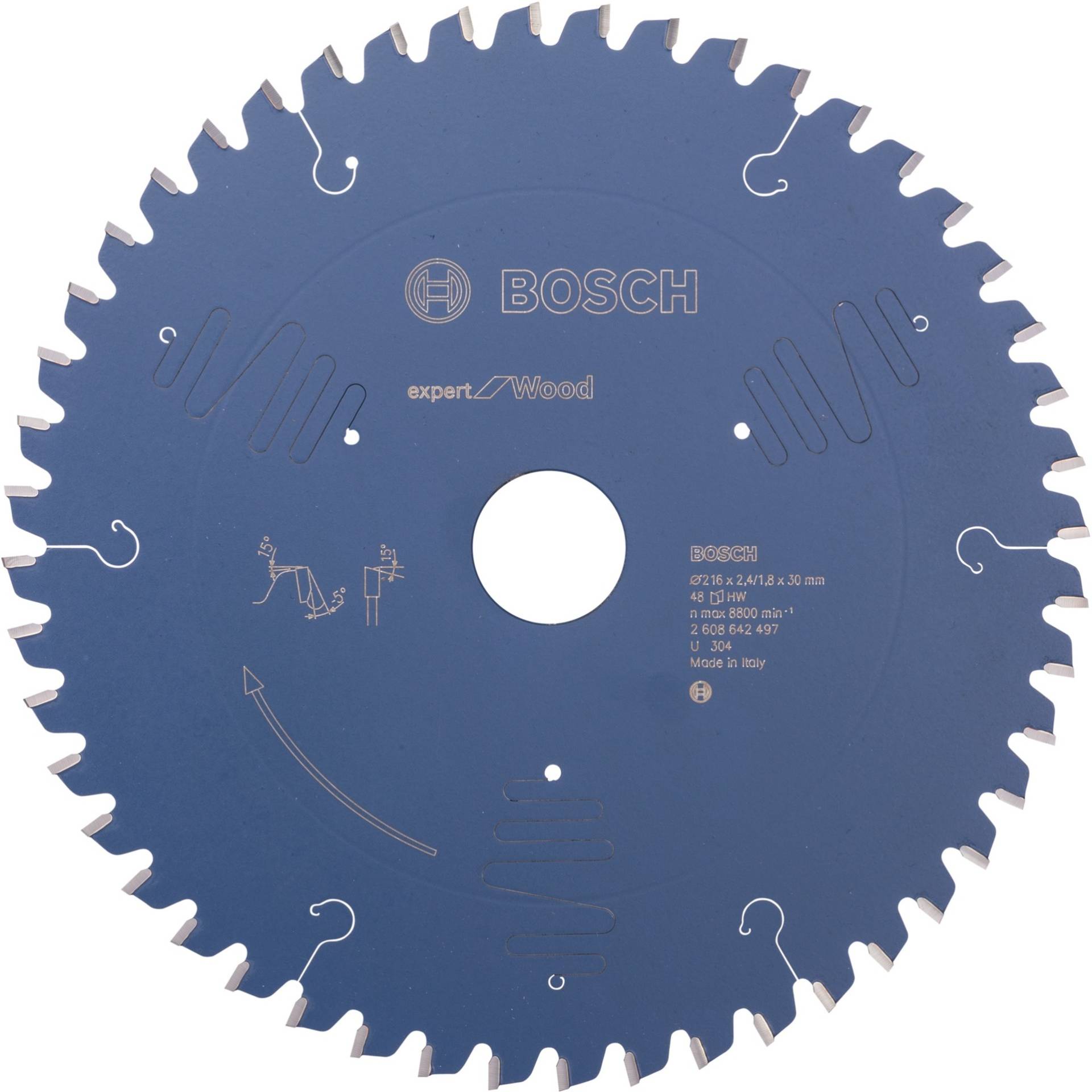 Kreissägeblatt Expert for Wood, Ø 216mm, 48Z von Bosch