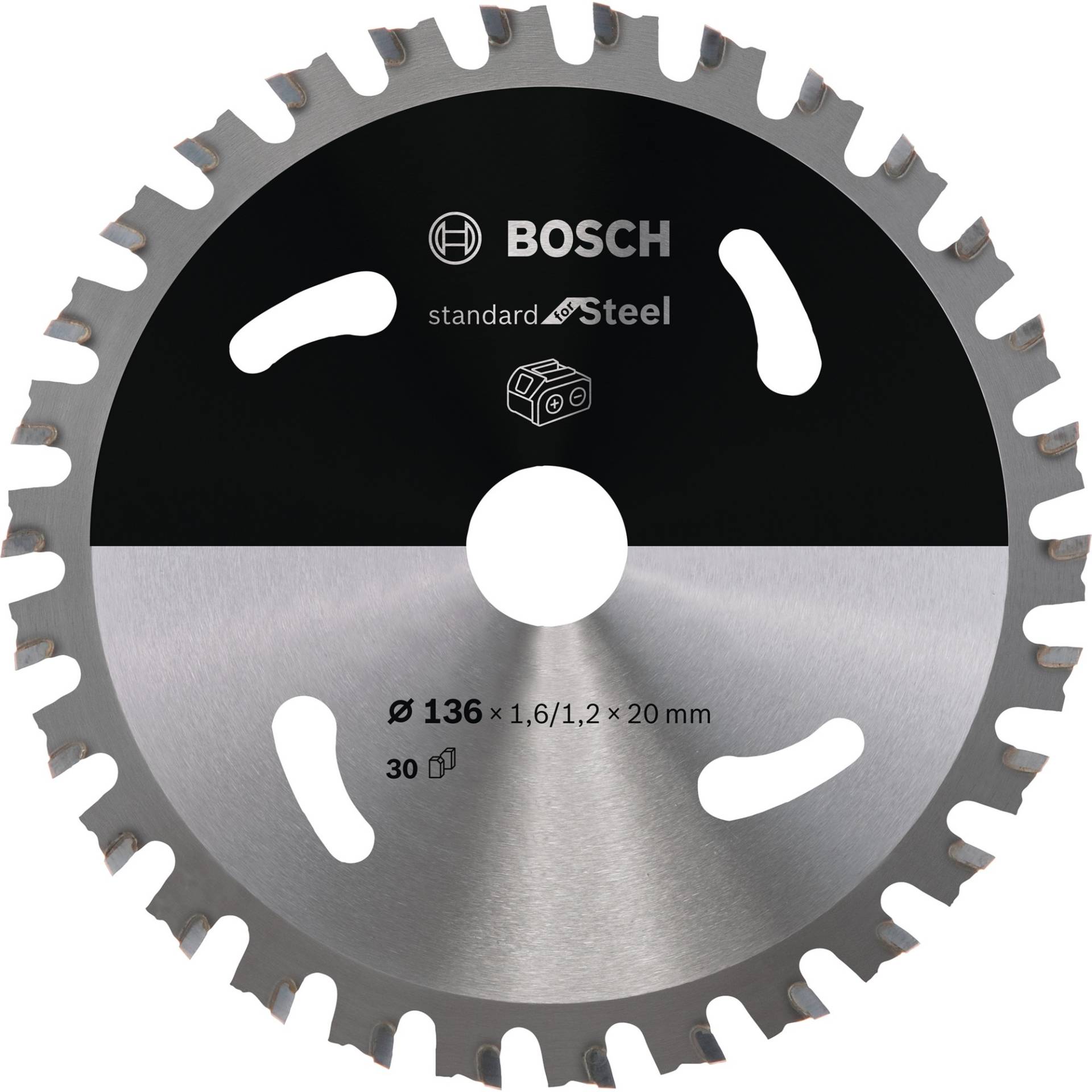 Kreissägeblatt Standard for Steel, Ø 136mm, 30Z von Bosch