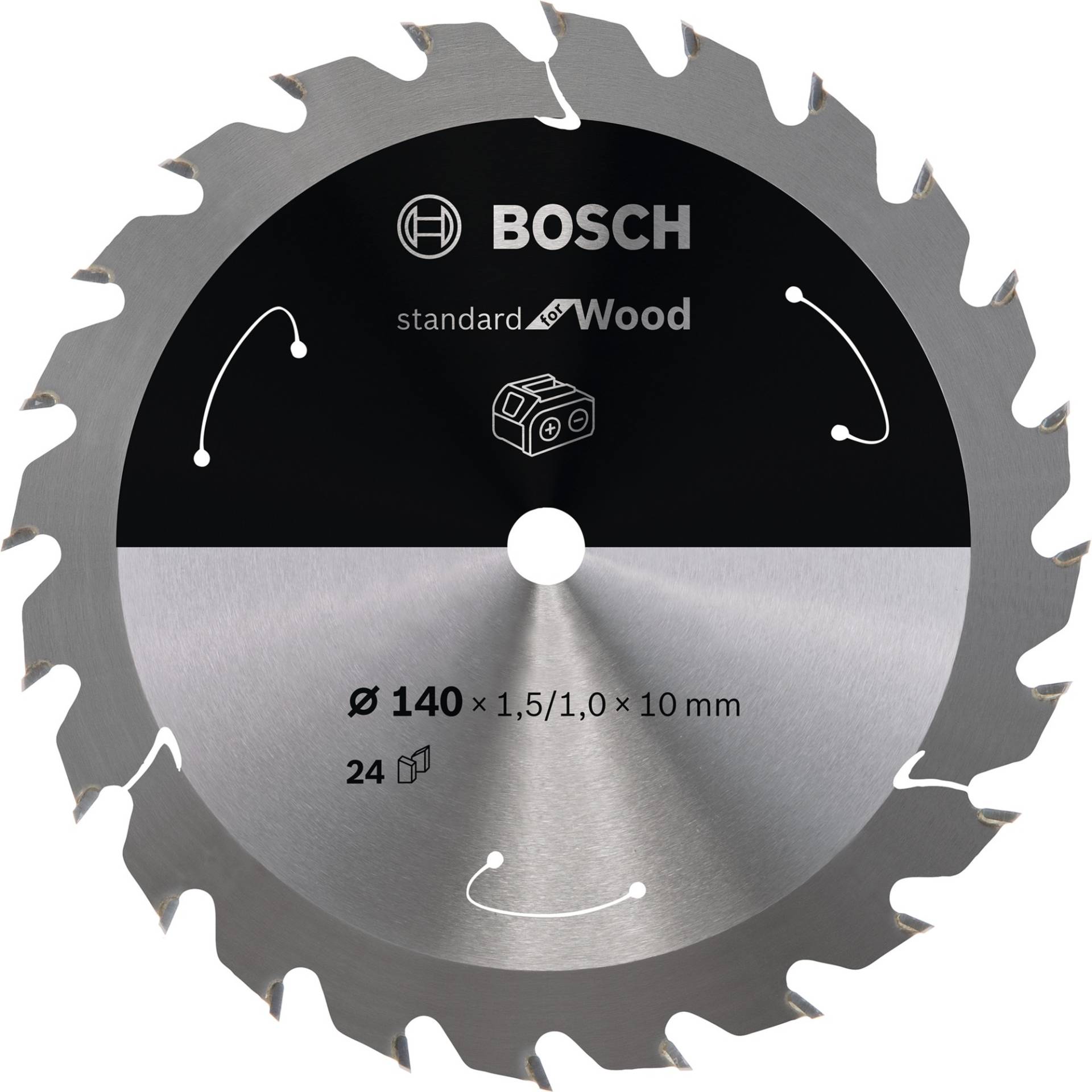 Kreissägeblatt Standard for Wood, Ø 140mm, 24Z von Bosch