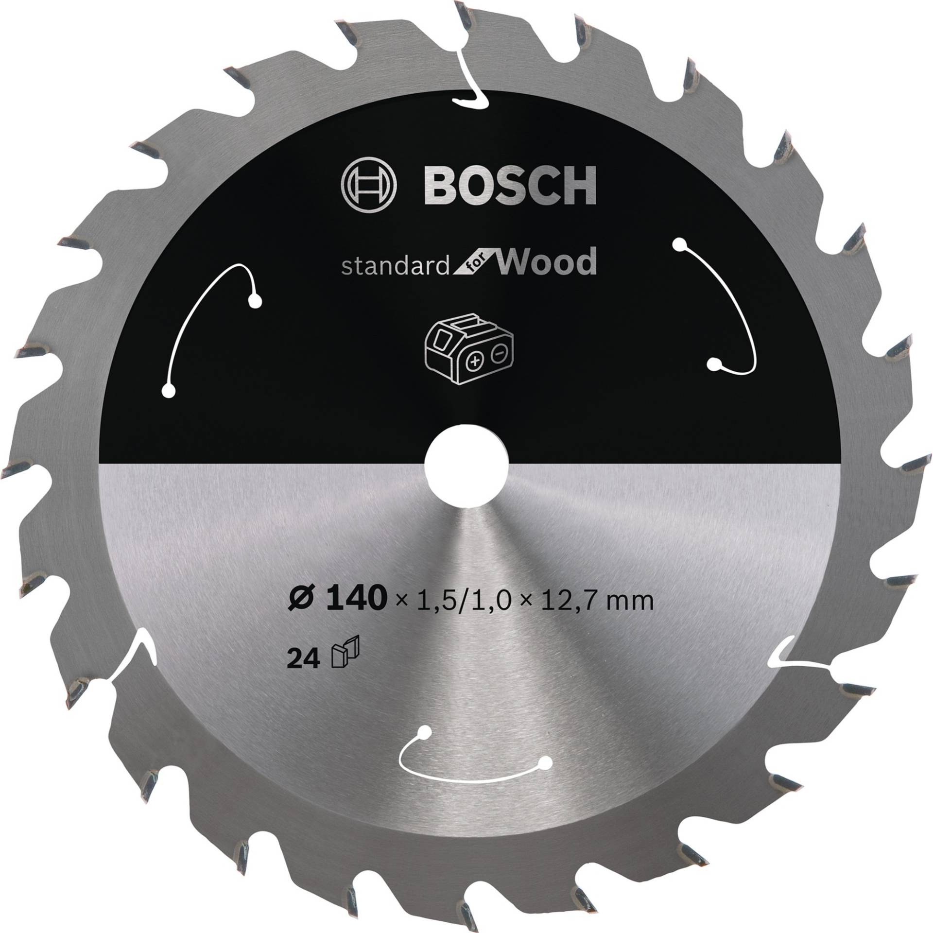 Kreissägeblatt Standard for Wood, Ø 140mm, 24Z von Bosch