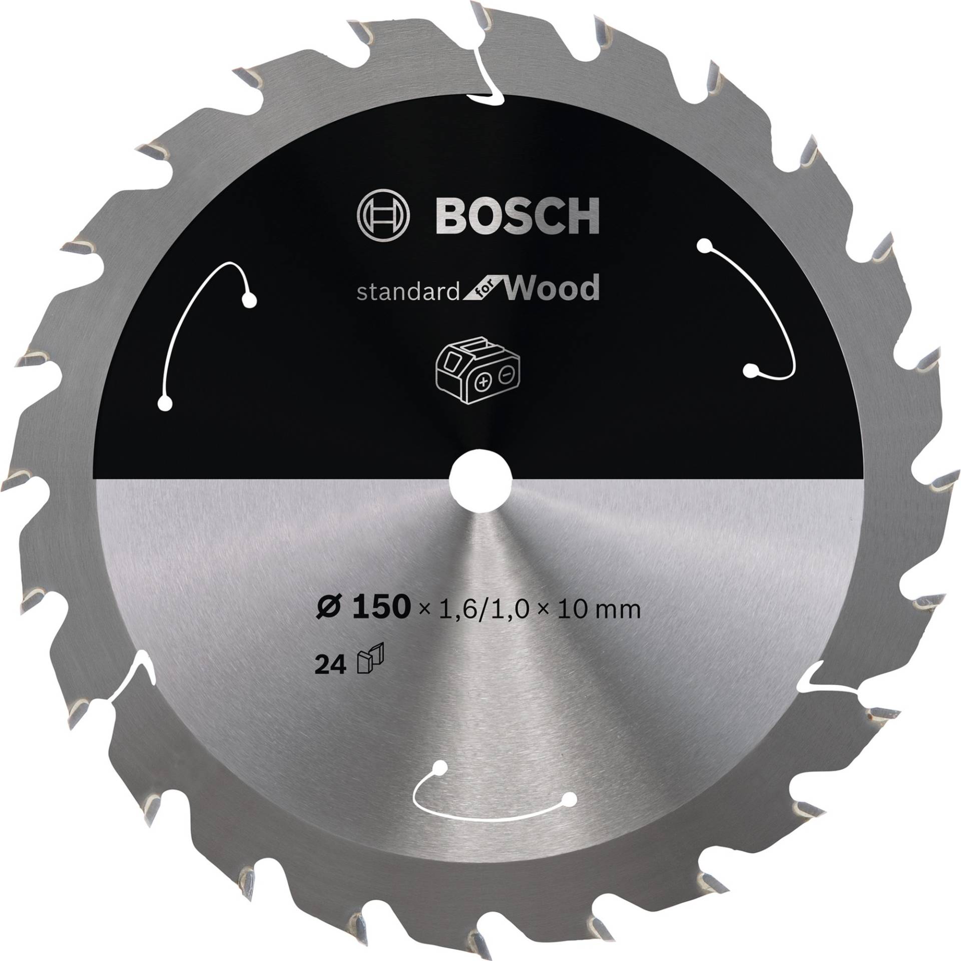 Kreissägeblatt Standard for Wood, Ø 150mm, 24Z von Bosch