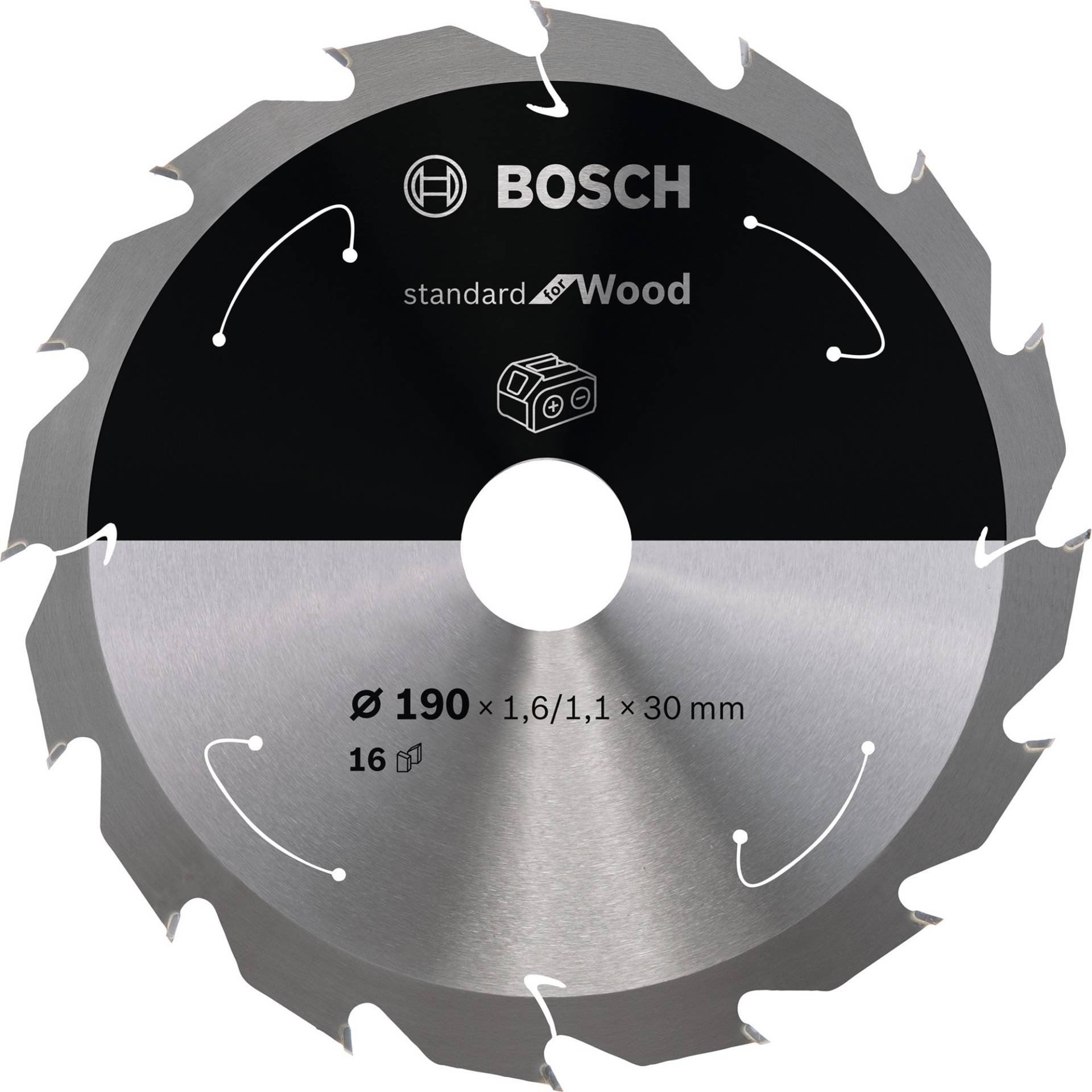 Kreissägeblatt Standard for Wood, Ø 190mm, 16Z von Bosch