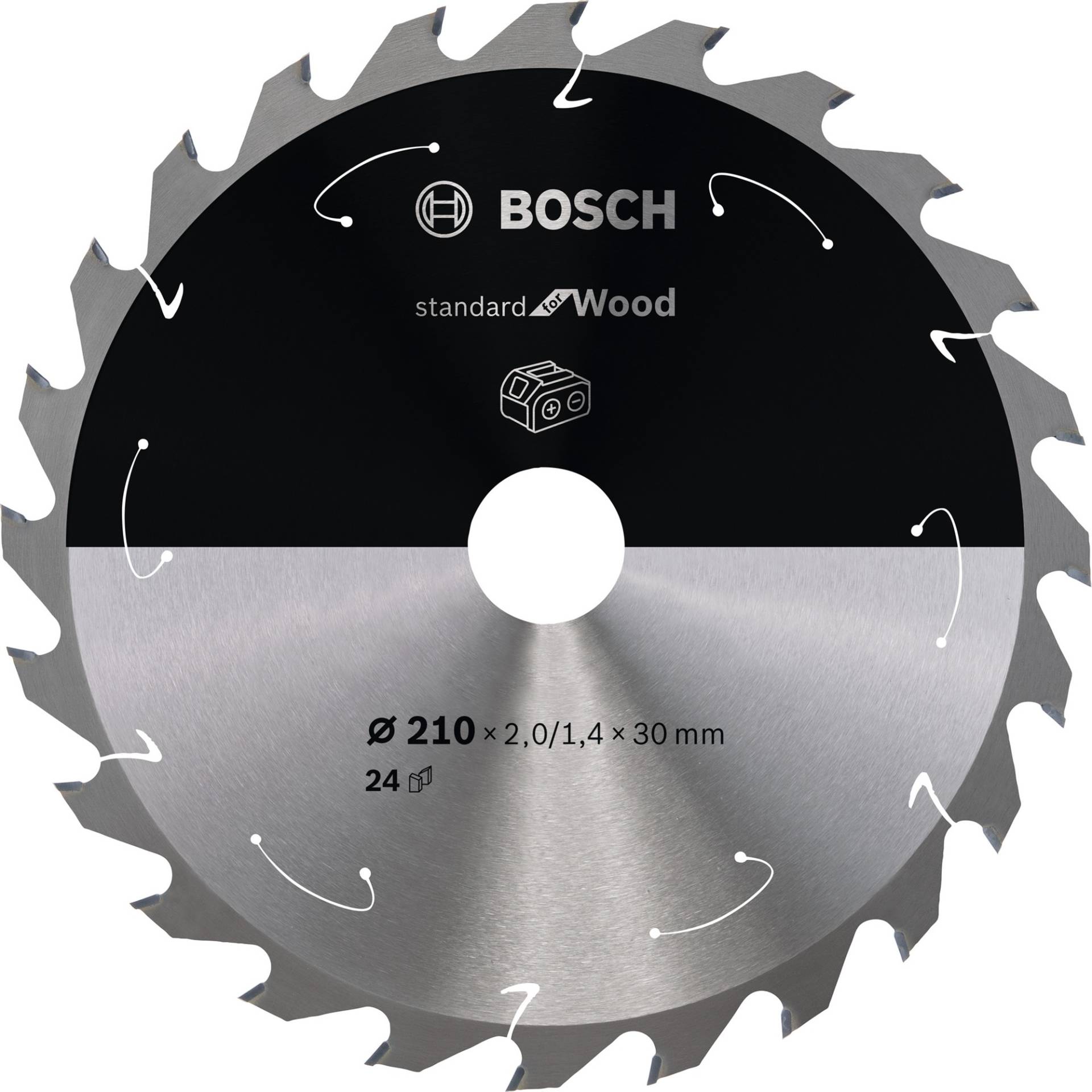 Kreissägeblatt Standard for Wood, Ø 210mm, 24Z von Bosch