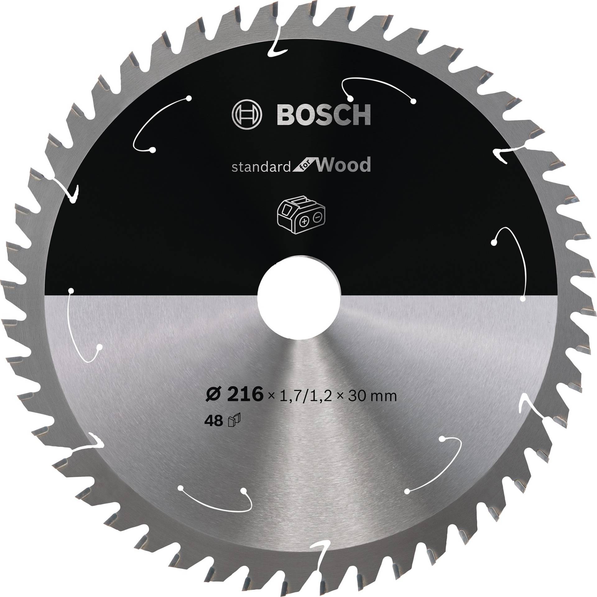 Kreissägeblatt Standard for Wood, Ø 216mm, 48Z von Bosch