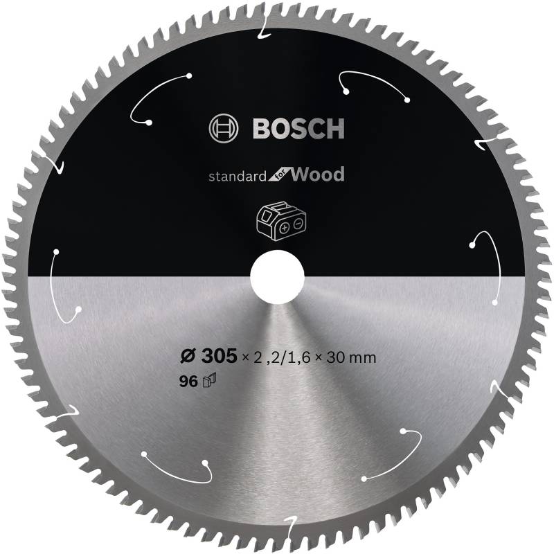 Kreissägeblatt Standard for Wood, Ø 305mm, 96Z von Bosch