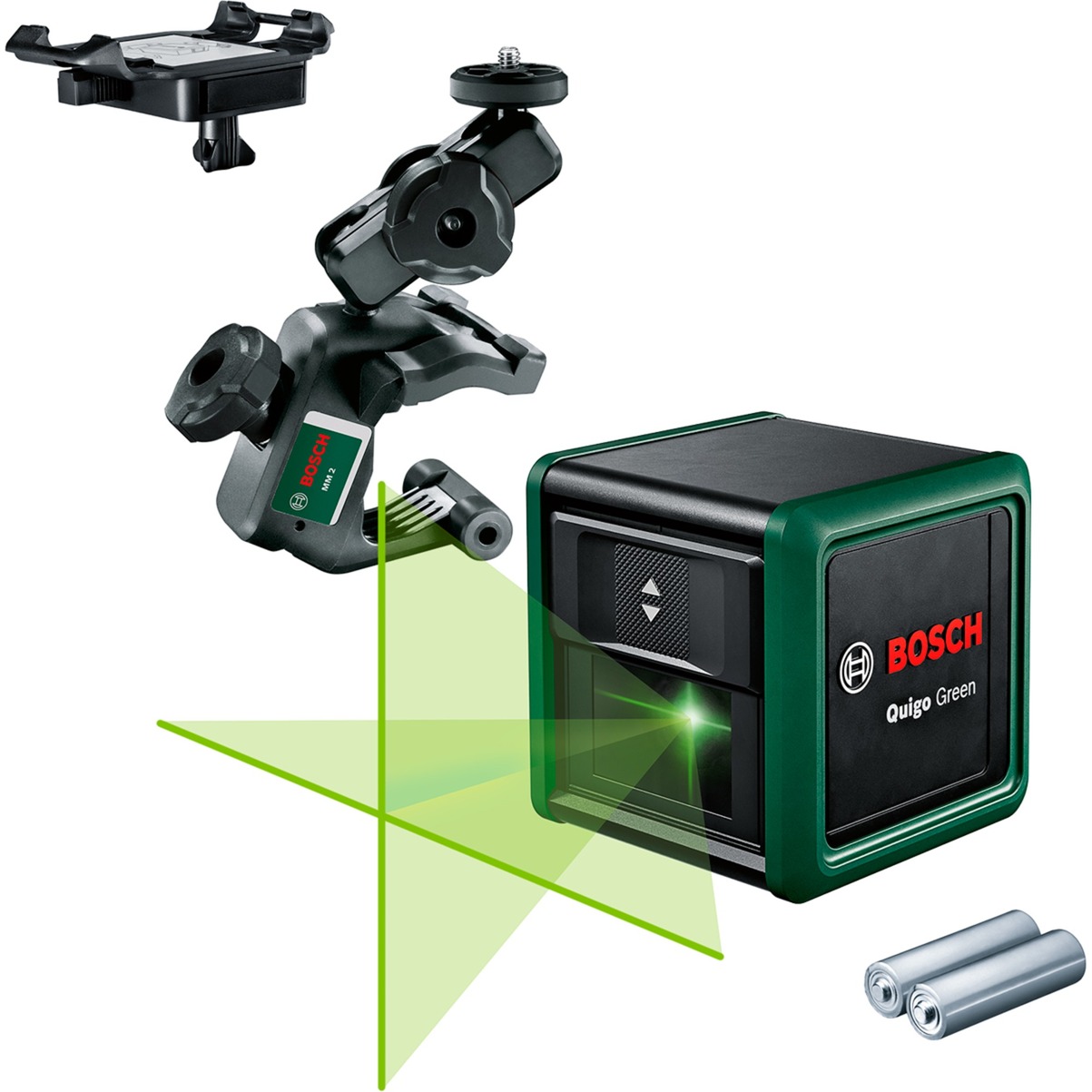 Kreuzlinienlaser Quigo Green II, mit Klemme Kreuzlinienlaser Quigo Green II, mit Klemme von Bosch