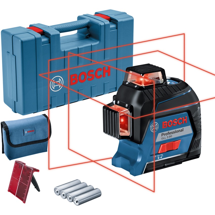 Linienlaser GLL 3-80 Professional, Kreuzlinienlaser von Bosch