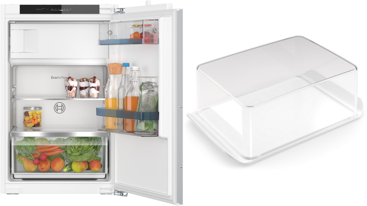 MKK088LE4A Einbau-Kühlschrank mit Gefrierfach bestehend aus KIL22VFE0 + KSZGGM00 weiß / E MKK088LE4A Einbau-Kühlschrank mit Gefrierfach bestehend aus KIL22VFE0 + KSZGGM00 weiß / E von Bosch