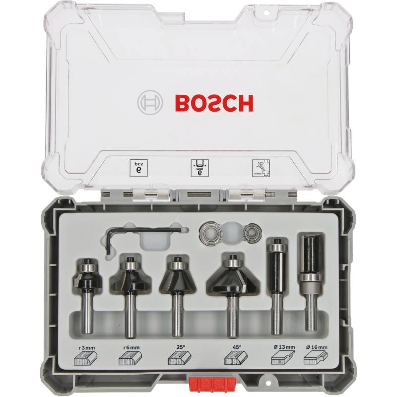 Rand- und Kantenfräser-Set, 6-teilig von Bosch