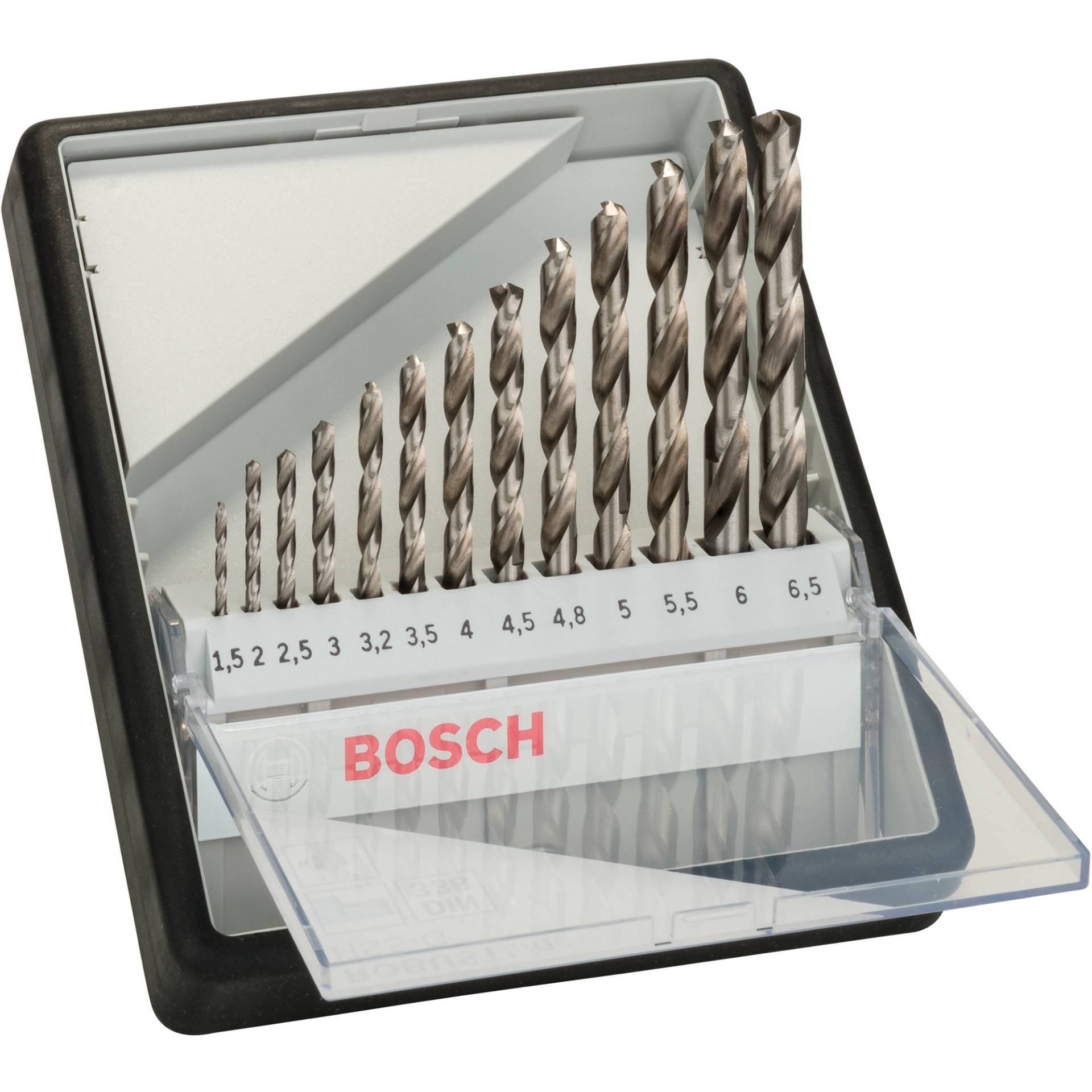 RobustLine HSS-G-Spiralbohrer-Satz, 135°, 13-teilig von Bosch