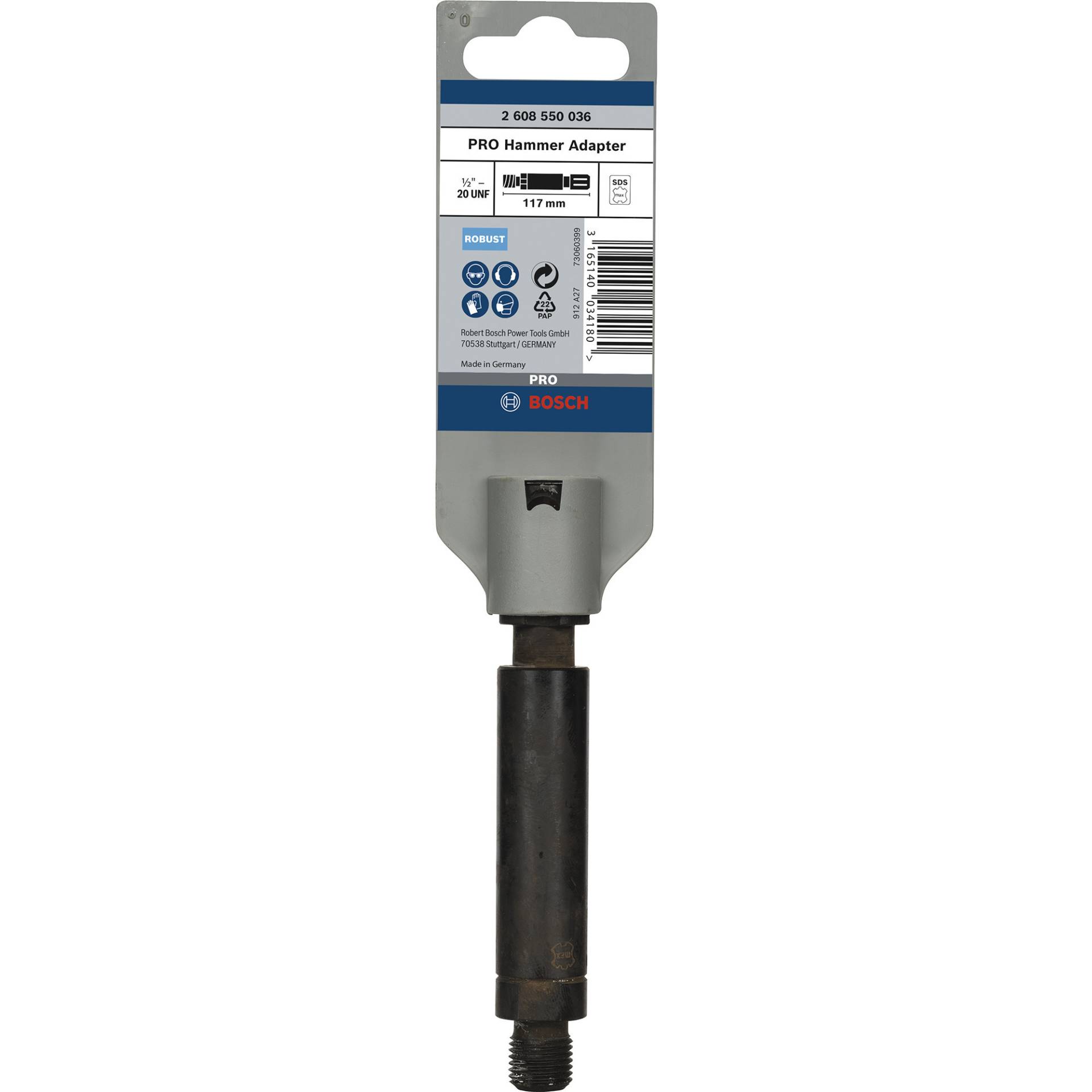 PRO SDS max Hammer Adapter, für 1/2"-20 UNF Bohrfutter PRO SDS max Hammer Adapter, für 1/2"-20 UNF Bohrfutter von Bosch