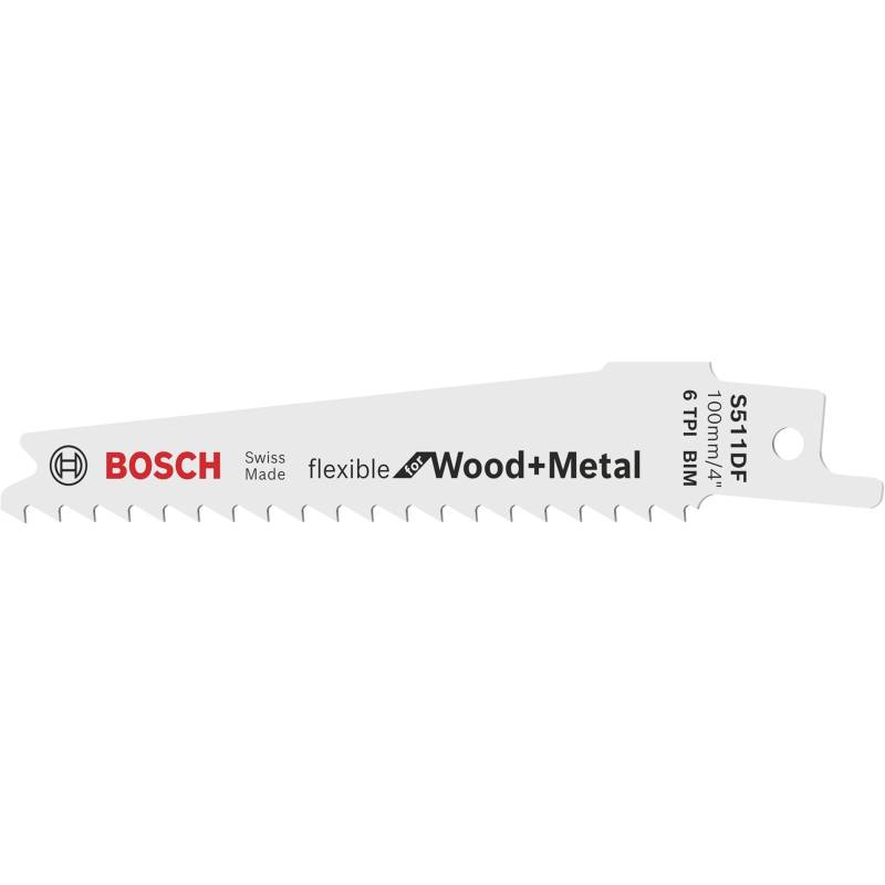 Säbelsägeblatt S 511 DF Flexible for Wood and Metal, 5 Stück von Bosch