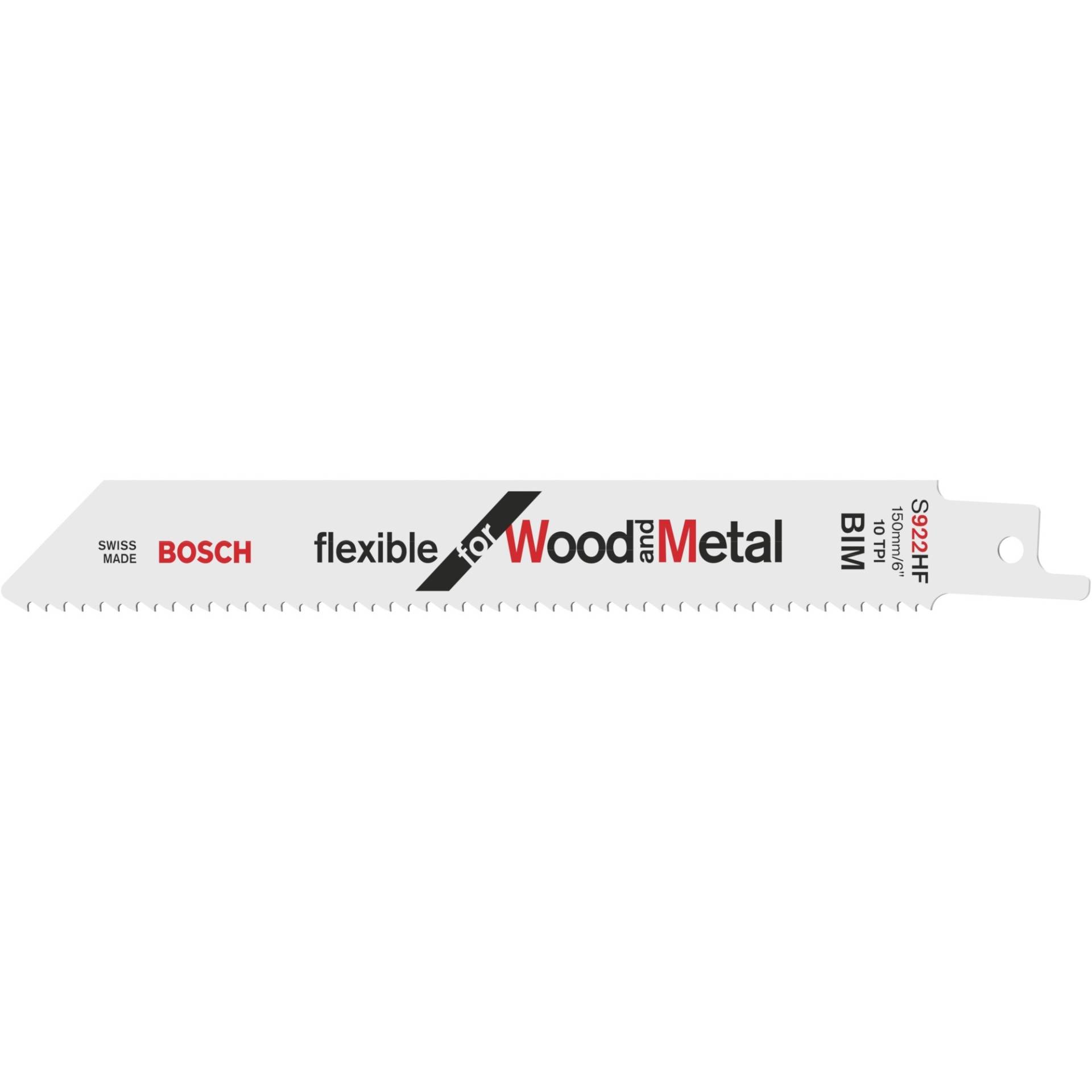 Säbelsägeblatt S 922 HF Flexible for Wood and Metal, 100 Stück von Bosch