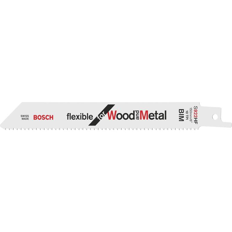 Säbelsägeblatt S 922 HF Flexible for Wood and Metal, 5 Stück von Bosch