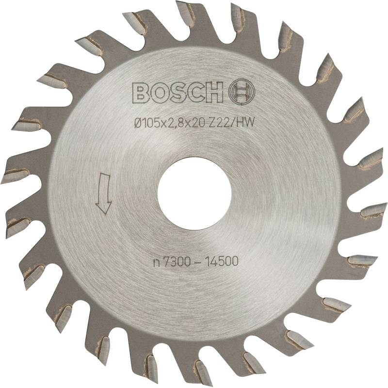 Schlitzfräser Ø 105mm x 20mm, 22Z von Bosch