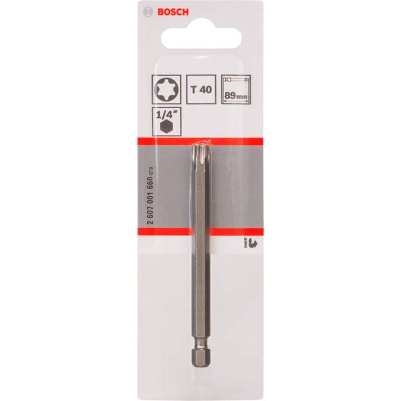 Schrauberbit Extra-Hart, T40, 89mm von Bosch
