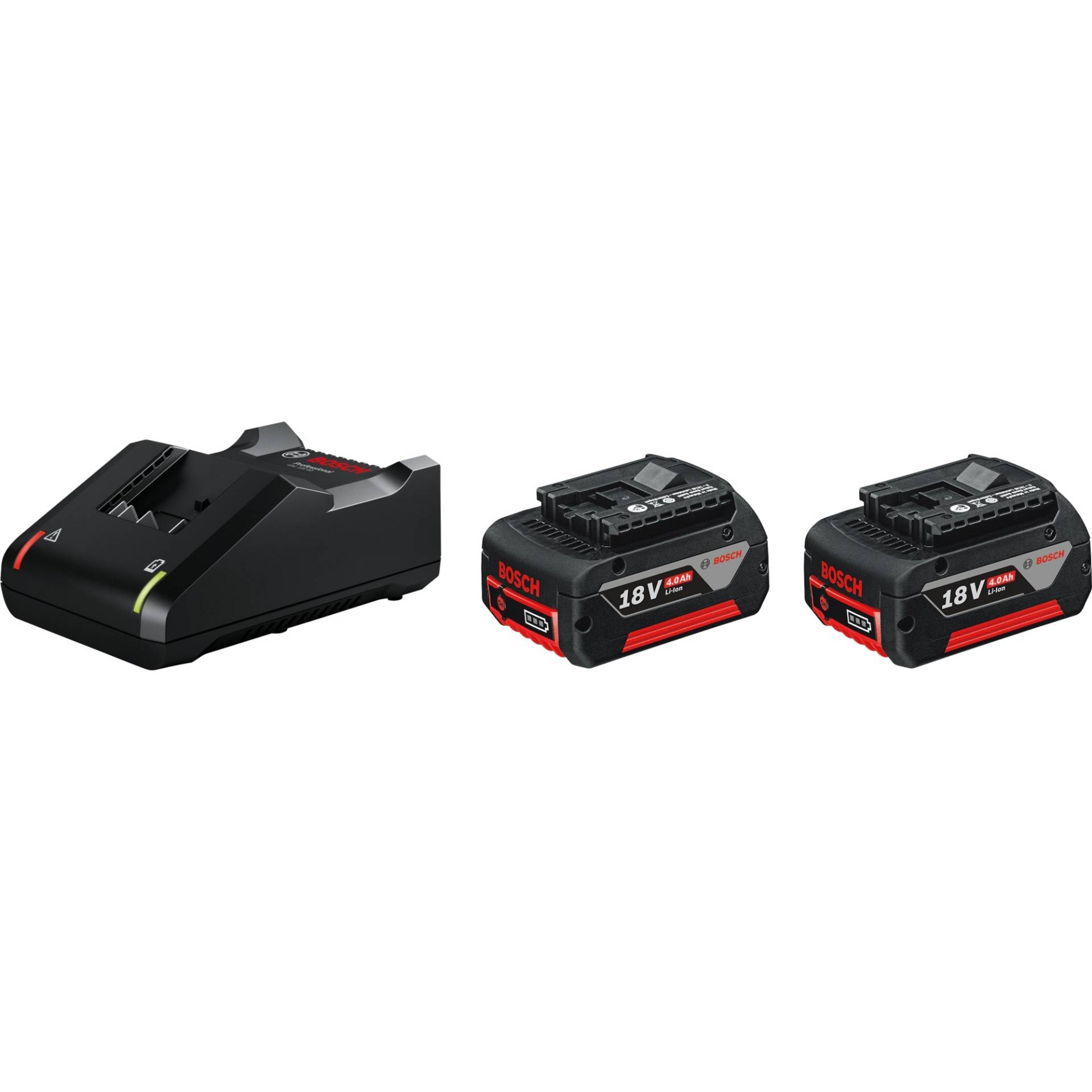 Starter-Set 18V (2x GBA 18V 4.0Ah + GAL 18V-40 Professional), Ladegerät von Bosch