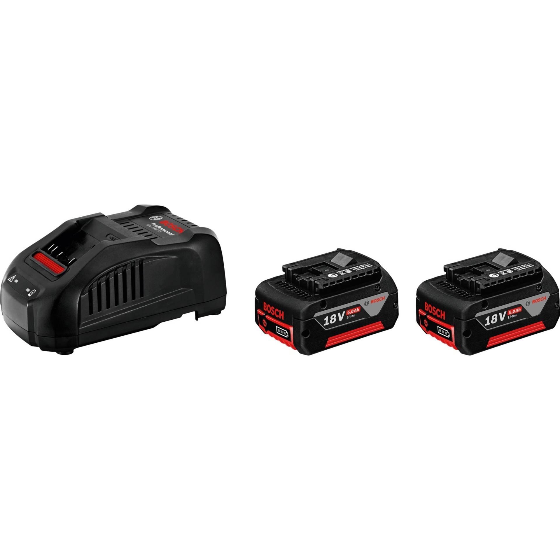 Starter-Set 18V (2x GBA 18V 5.0Ah + GAL 1880 CV Professional), Ladegerät von Bosch