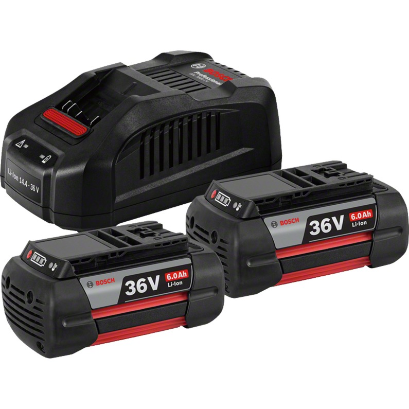 Starter-Set 36V (2x GBA 36V 6.0Ah + GAL 3680 CV Professional) von Bosch