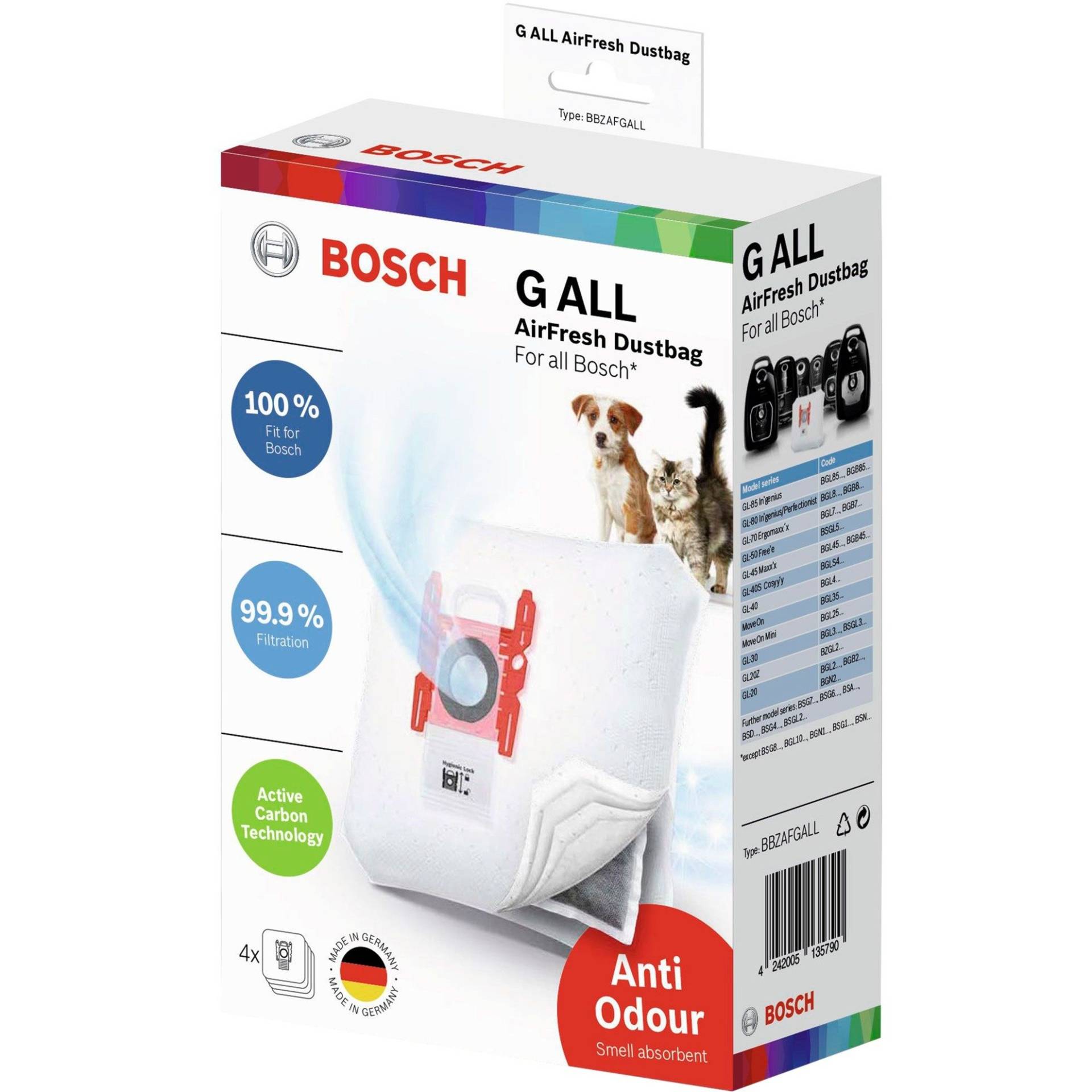 Staubsaugerbeutel Typ GALL AirFresh von Bosch