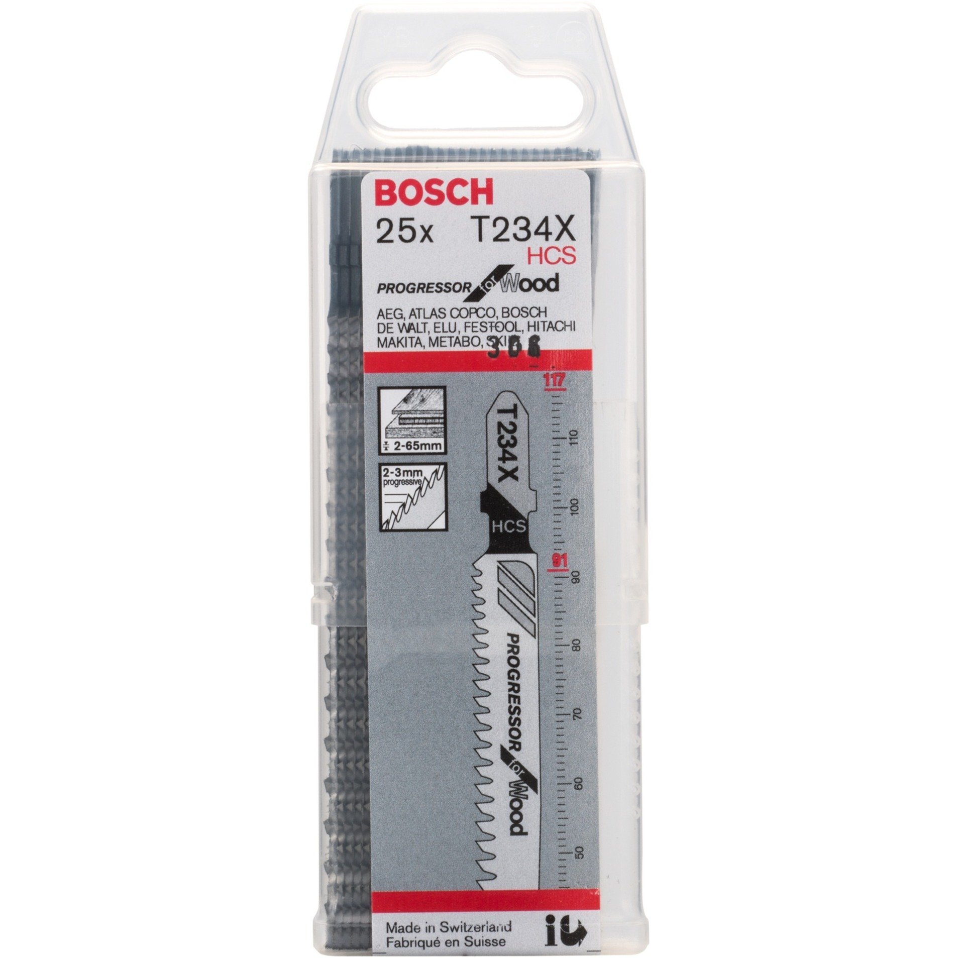Stichsägeblatt T 234 X Progressor for Wood, 117mm Stichsägeblatt T 234 X Progressor for Wood, 117mm von Bosch