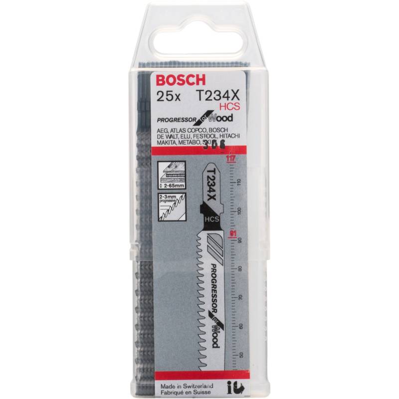Stichsägeblatt T 234 X Progressor for Wood, 117mm von Bosch