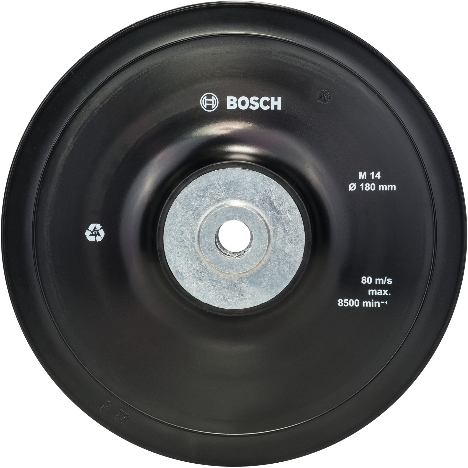 Stützteller für Fiberschleifscheiben 180mm, M14, Schleifteller von Bosch