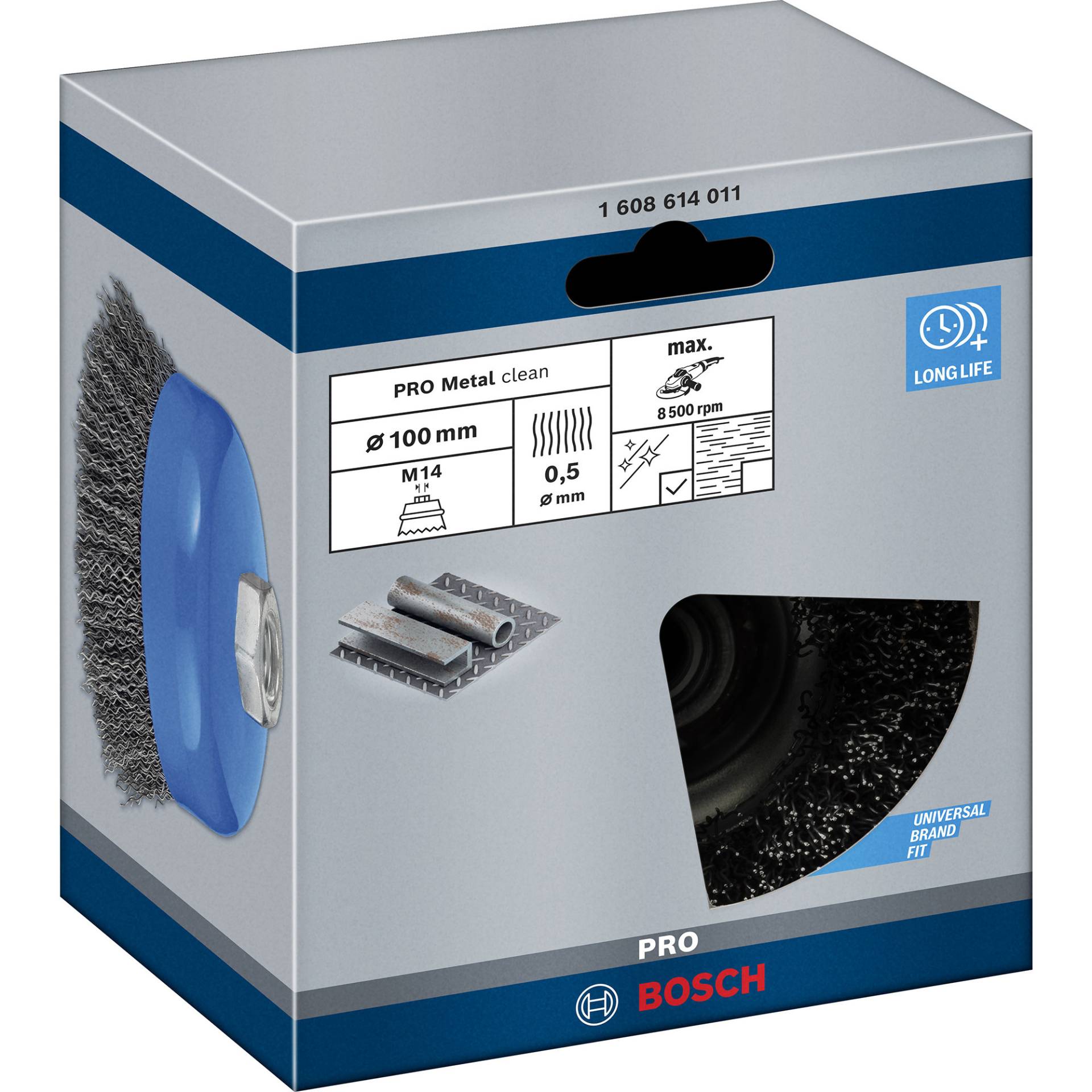 Topfbürste Clean for Metal, Ø 100mm Topfbürste Clean for Metal, Ø 100mm von Bosch