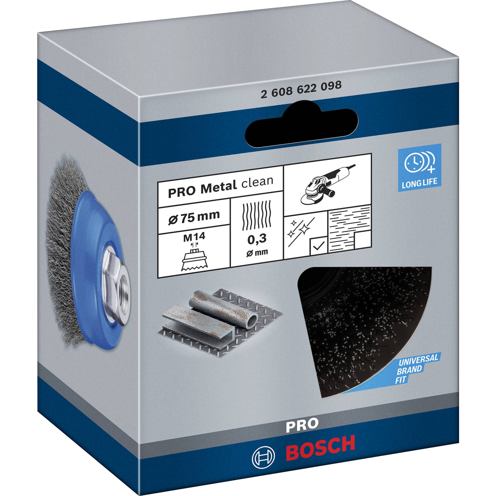 Topfbürste Clean for Metal, Ø 70mm Topfbürste Clean for Metal, Ø 70mm von Bosch