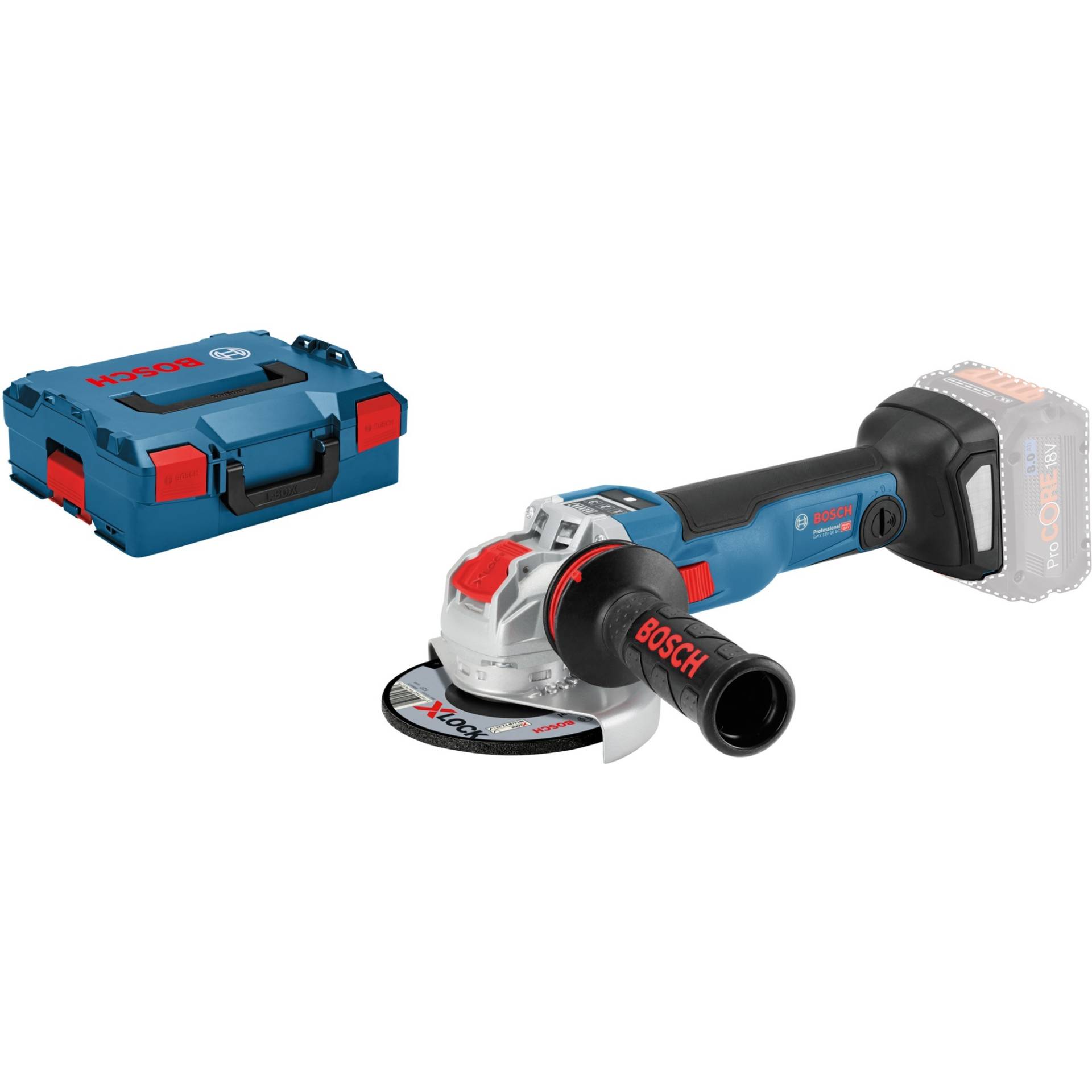 X-LOCK Akku-Winkelschleifer GWX 18V-10 SC Professional, 18Volt X-LOCK Akku-Winkelschleifer GWX 18V-10 SC Professional, 18Volt von Bosch