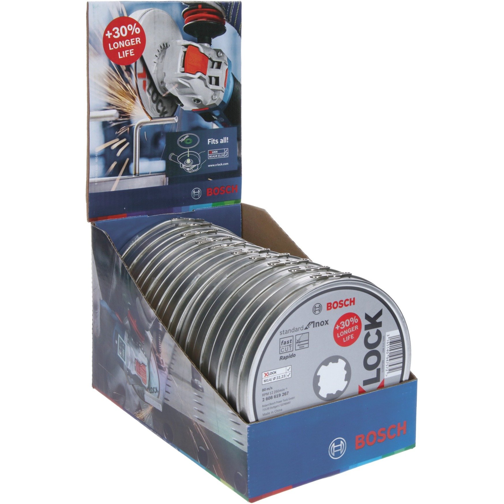 X-LOCK Trennscheibe Standard for Inox - Rapido, Ø 125mm X-LOCK Trennscheibe Standard for Inox - Rapido, Ø 125mm von Bosch